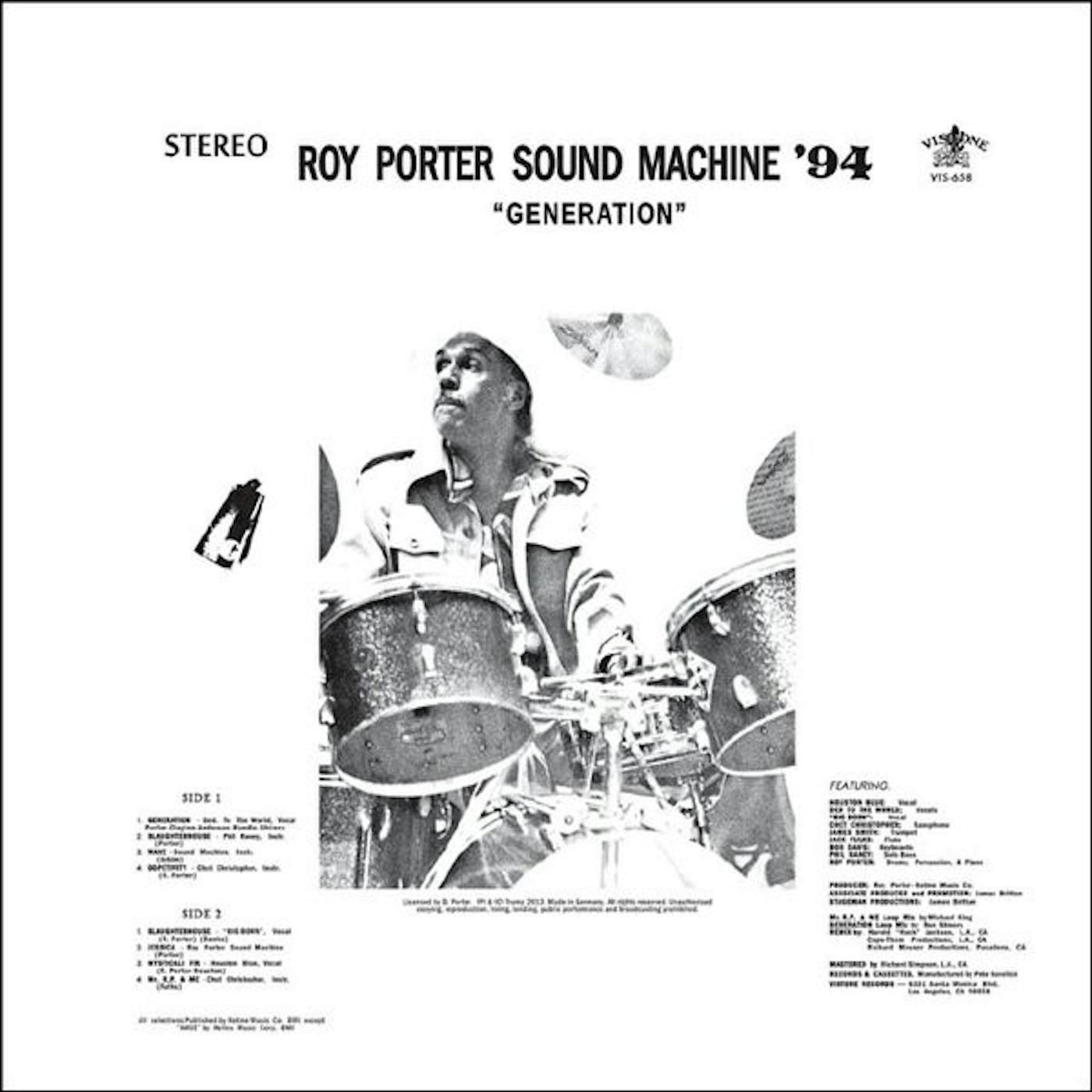 Roy Porter Sound Machine '94 Generation Vinyl Record