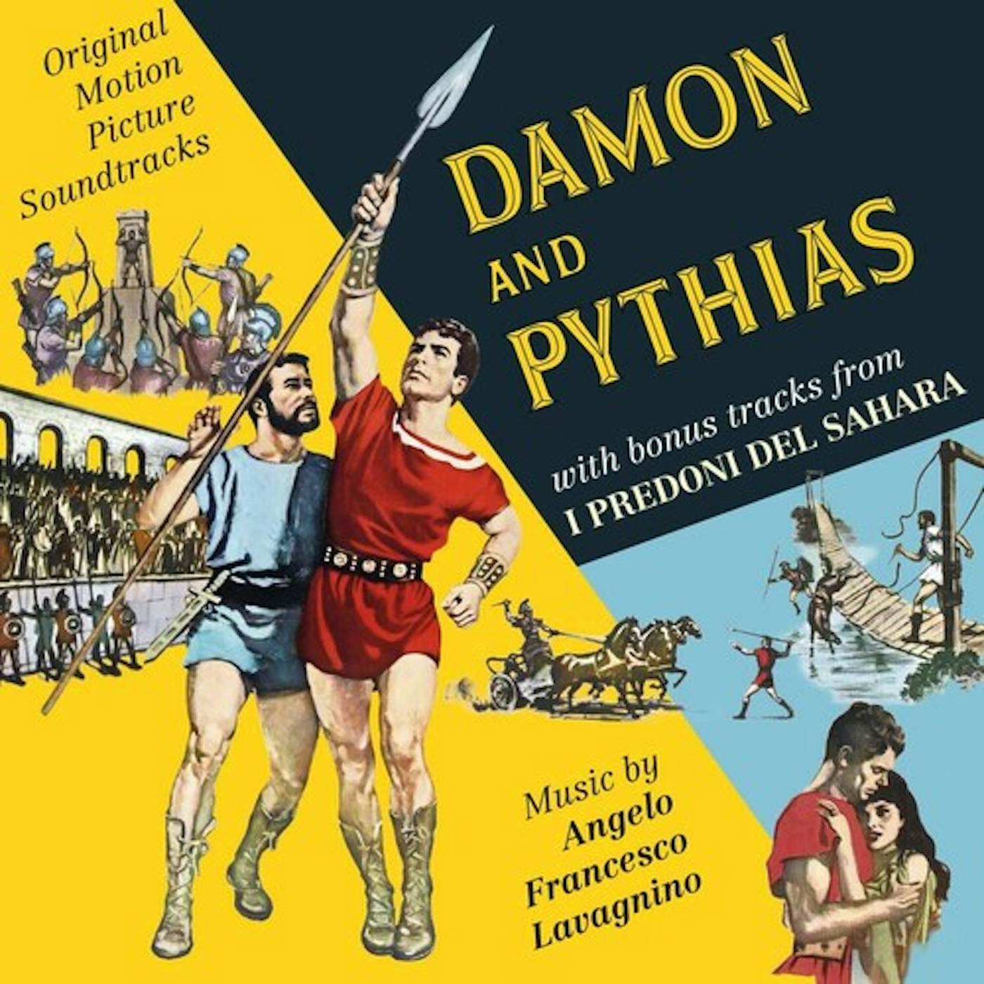 Angelo Lavagnino DAMON & PYTHIAS / I PREDONI DEL SAHARA / Original Soundtrack CD