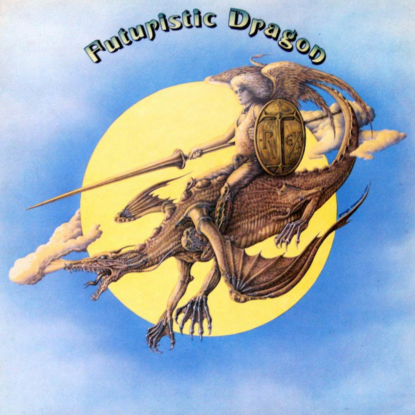 T. Rex Futuristic Dragon Vinyl Record