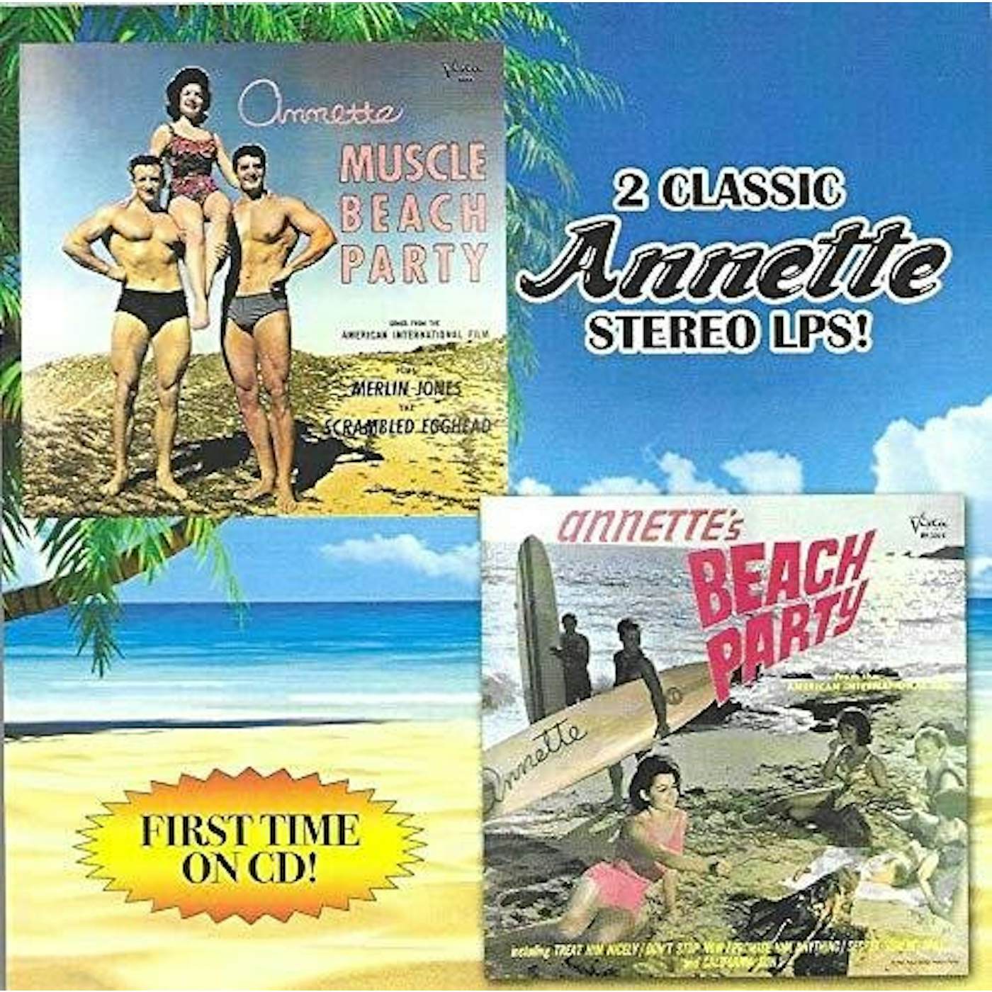 Annette Funicello MUSCLE BEACH PARTY / ANNETTE'S BEACH PARTY CD