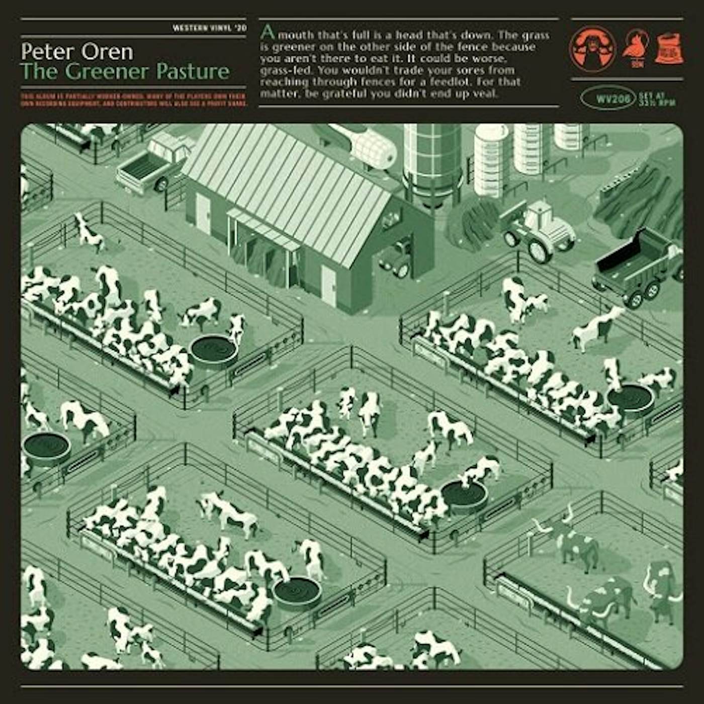 Peter Oren GREENER PASTURE (COLOR VINYL) Vinyl Record