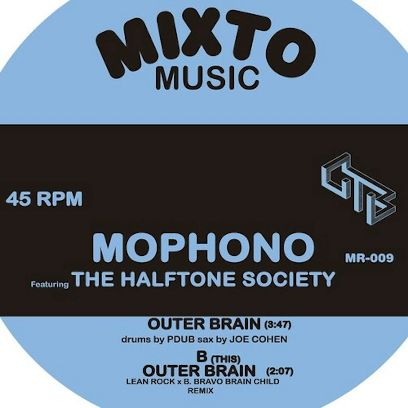 Mophono OUTER BRAIN / OUTER BRAIN REMIX Vinyl Record