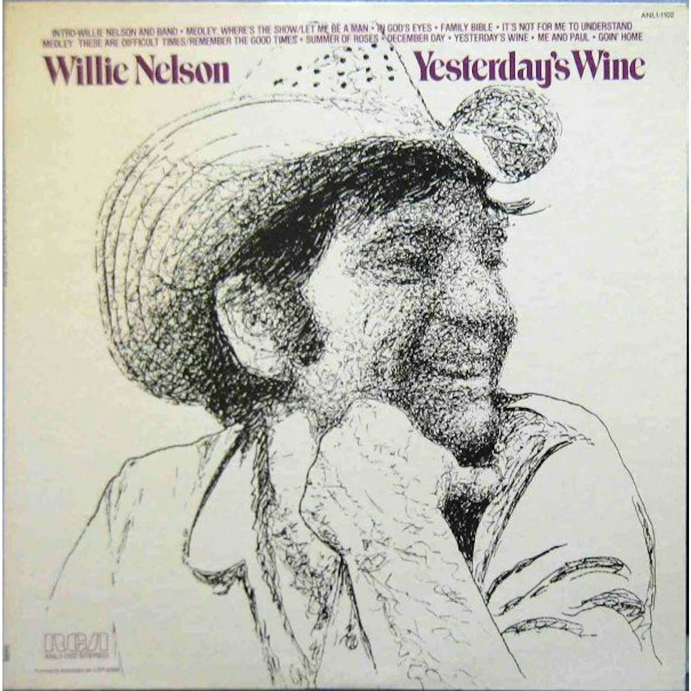 Willie Nelson YESTERDAY'S WINE CD