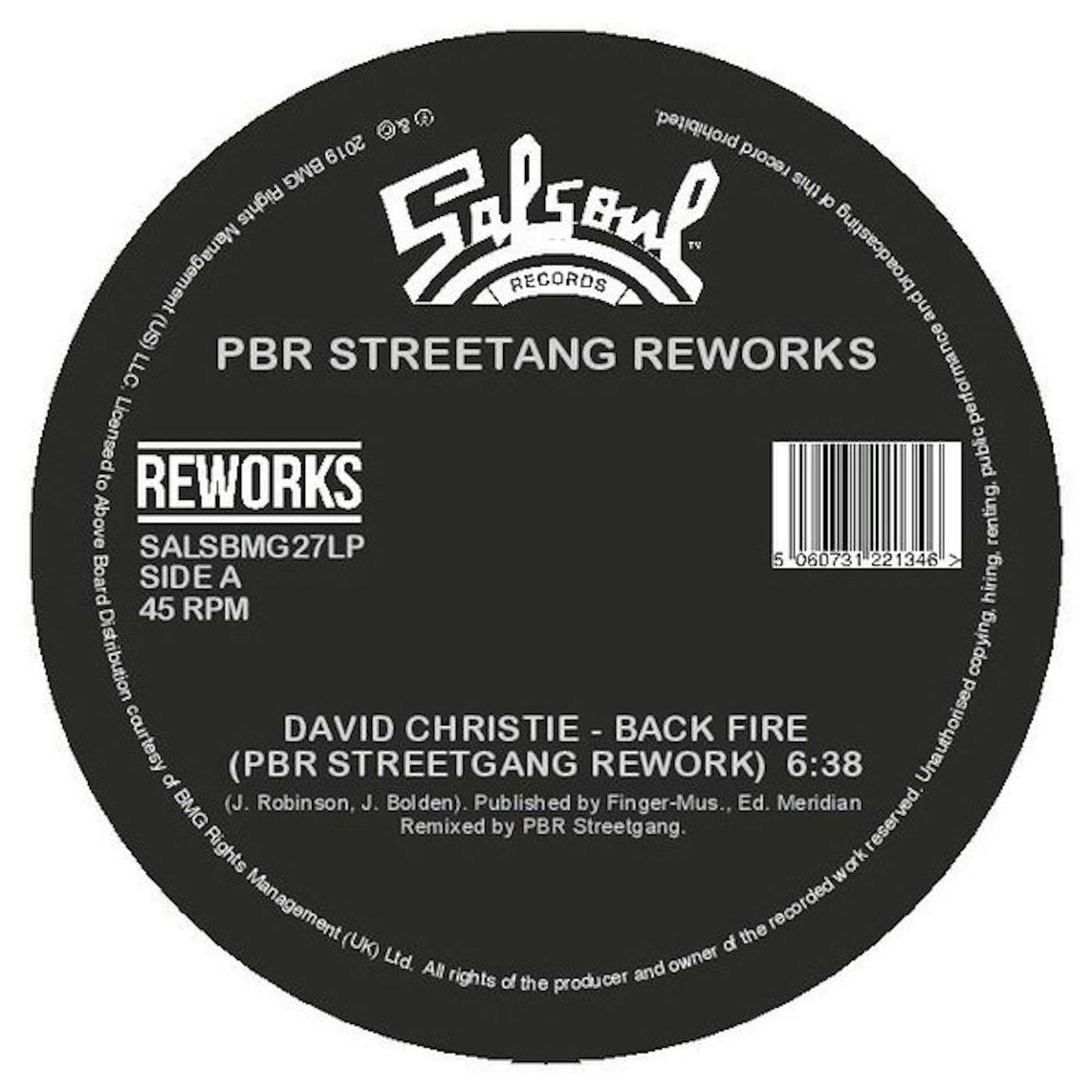 PBR Streetgang SALSOUL REWORKS Vinyl Record