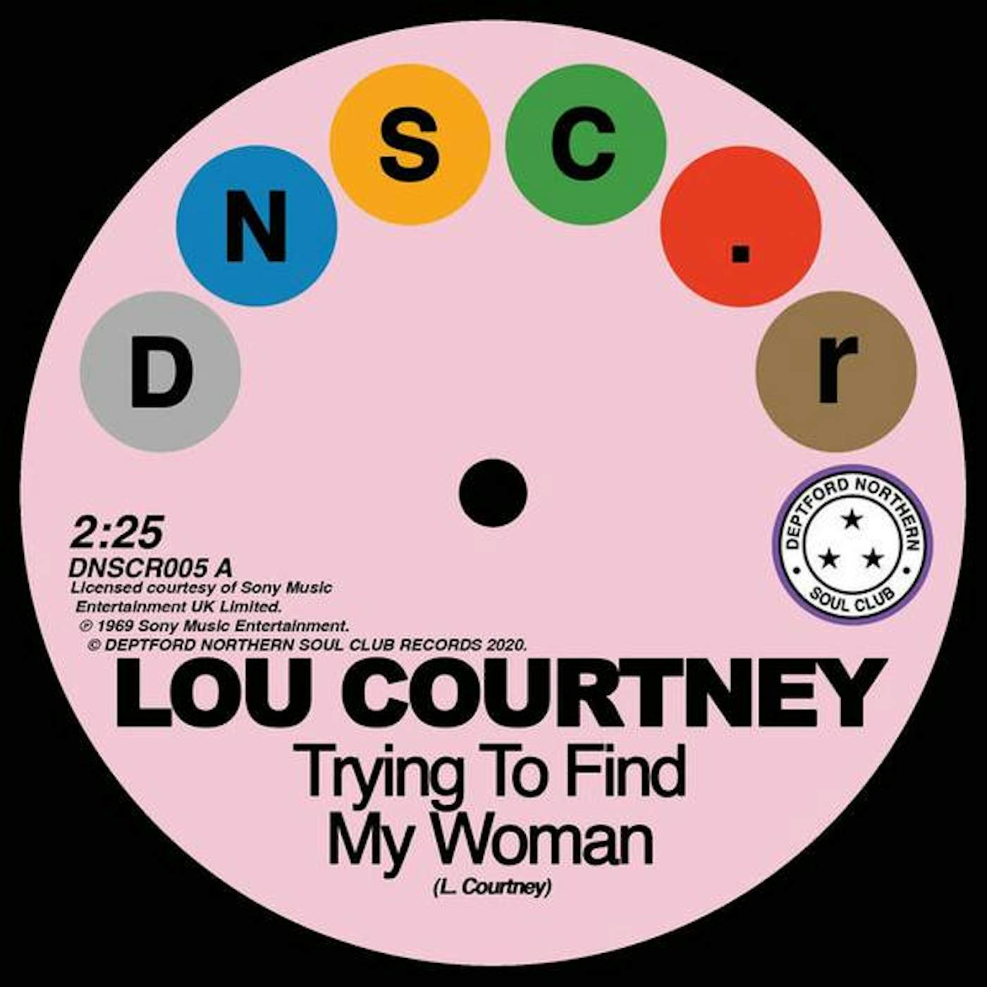 Lou Courtney / Lee Dorsey TRYING TO FIND MY WOMAN / GIVE IT UP Vinyl Record
