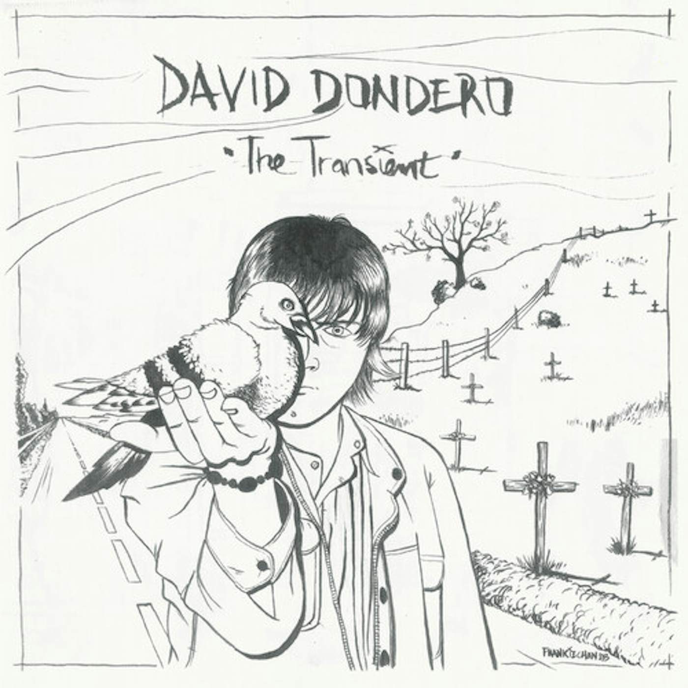 David Dondero TRANSIENT (TWO-TONE BLACK & WHITE VINYL) Vinyl Record
