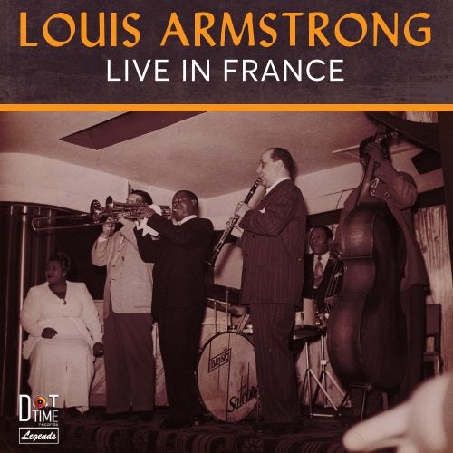 Louis Armstrong LIVE IN FRANCE 1948 Vinyl Record