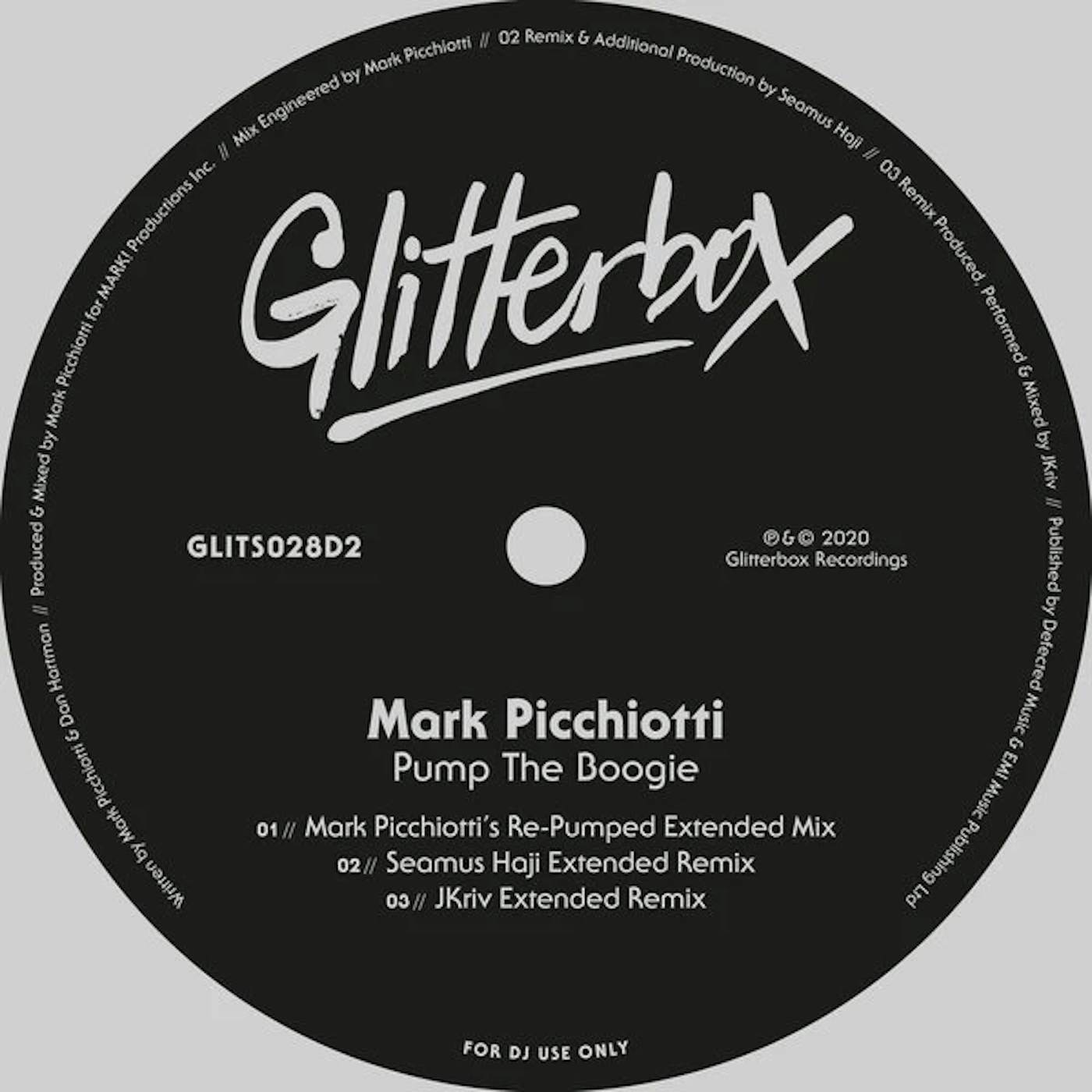 Mark Picchiotti PUMP THE BOOGIE 2020 Vinyl Record