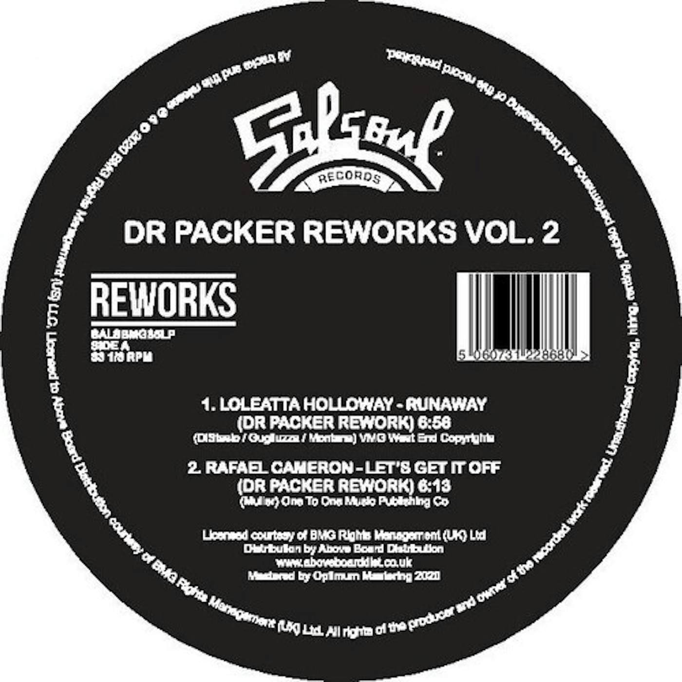 Dr Packer SALSOUL REWORKS VOL. 2 Vinyl Record