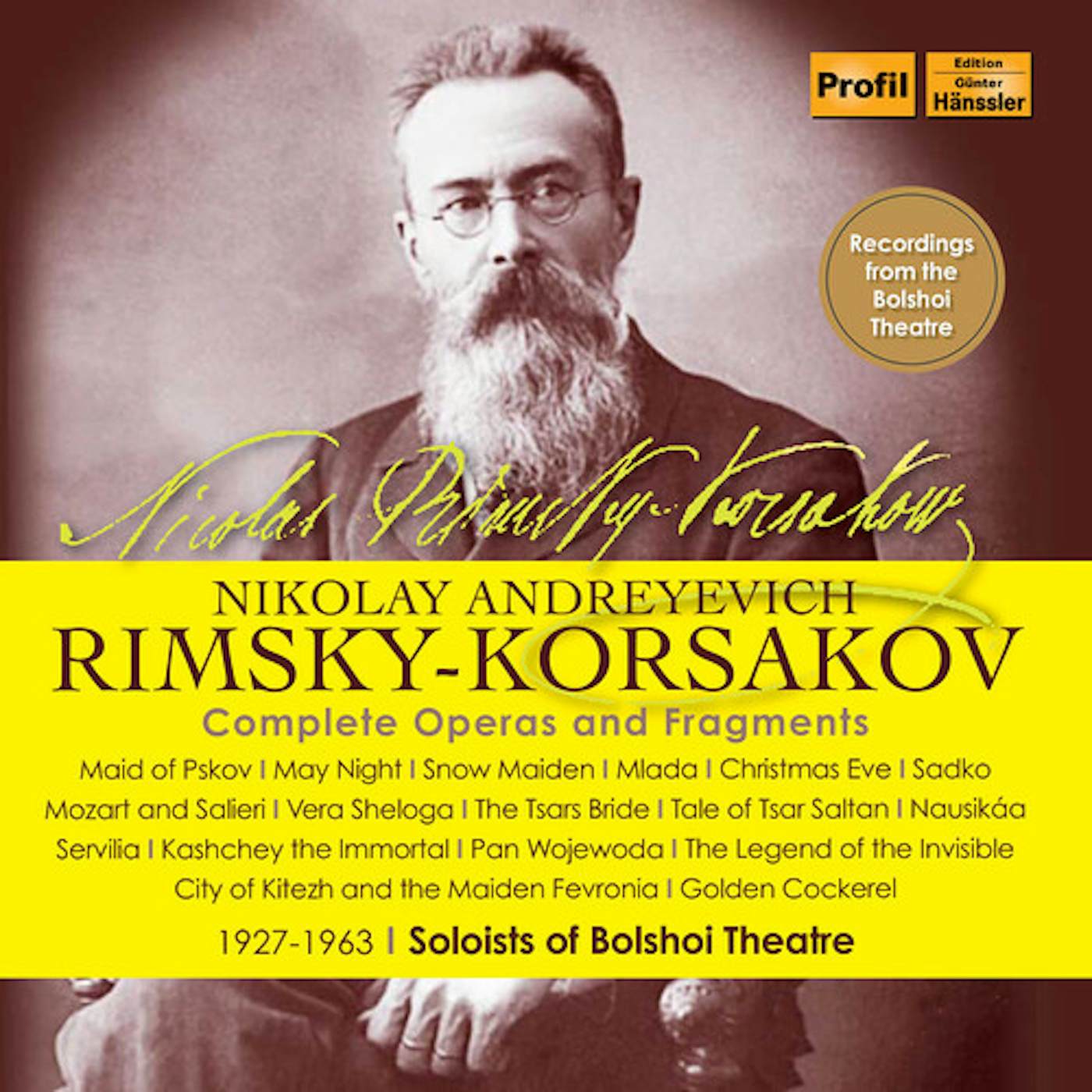 Rimsky-Korsakov COMPLETE OPERAS & FRAGMENTS CD