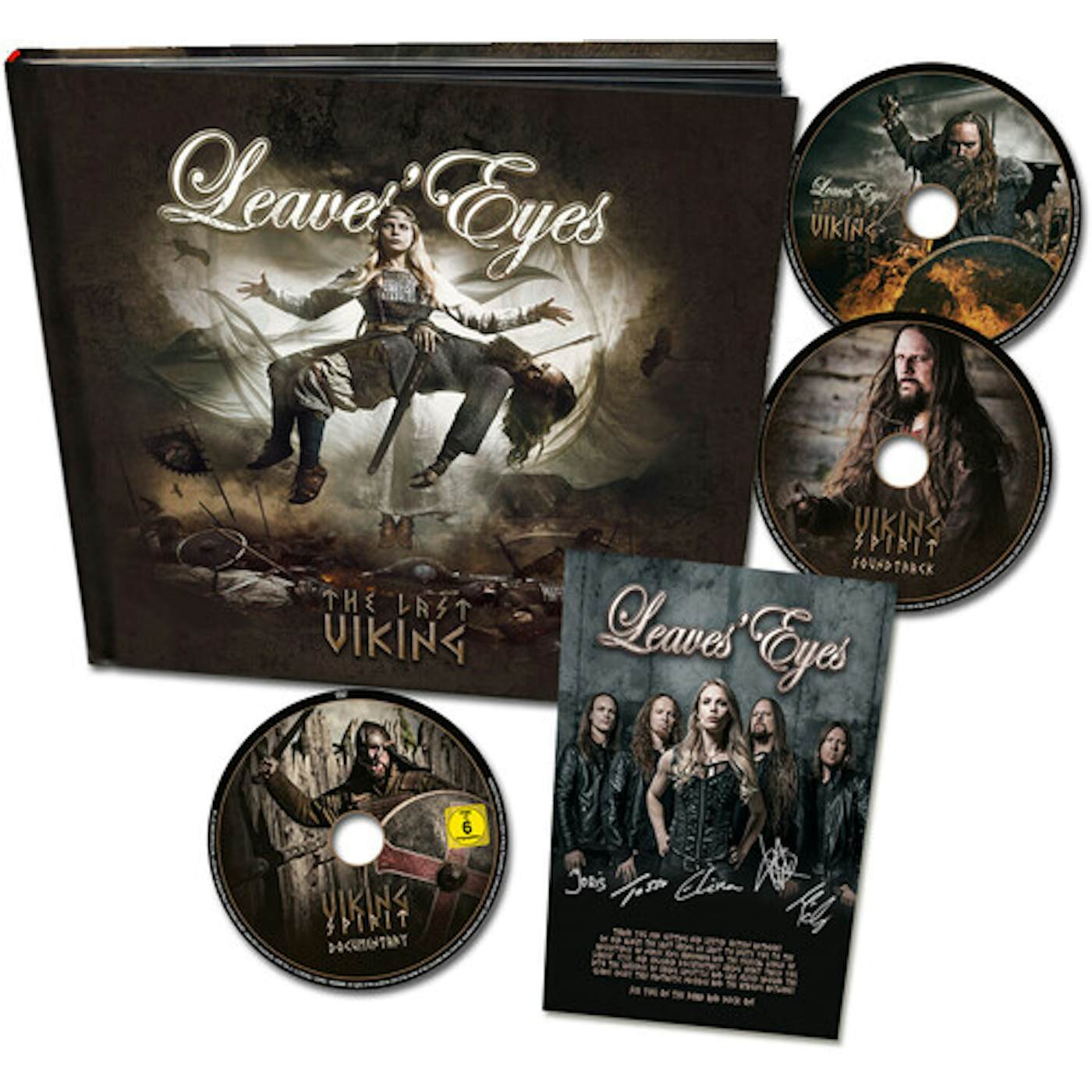 Leaves' Eyes LAST VIKING (HARDCOVER ARTBOOK (2CD+DVD)) CD