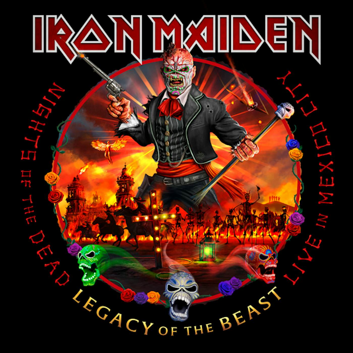 Iron Maiden NIGHTS OF THE DEAD, LEGACY OF THE BEAST: LIVE IN MEXICO CITY (X) (3LP/180G) Vinyl Record
