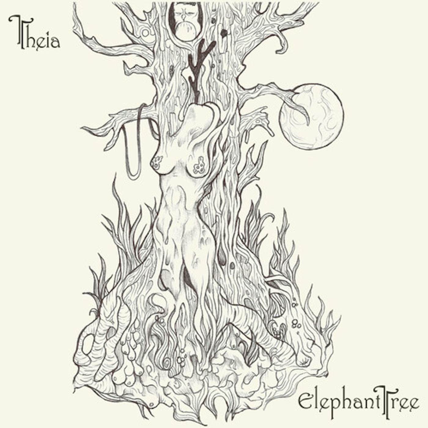 Elephant Tree THEIA (WHITE & GOLD GALAXY PATTERN VINYL) Vinyl Record
