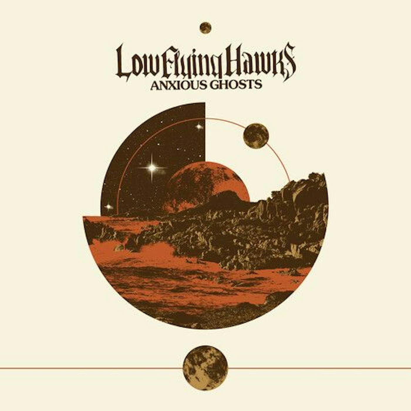 Lowflyinghawks ANXIOUS GHOSTS (OXBLOOD & GOLD TRI-COLOR VINYL) Vinyl Record