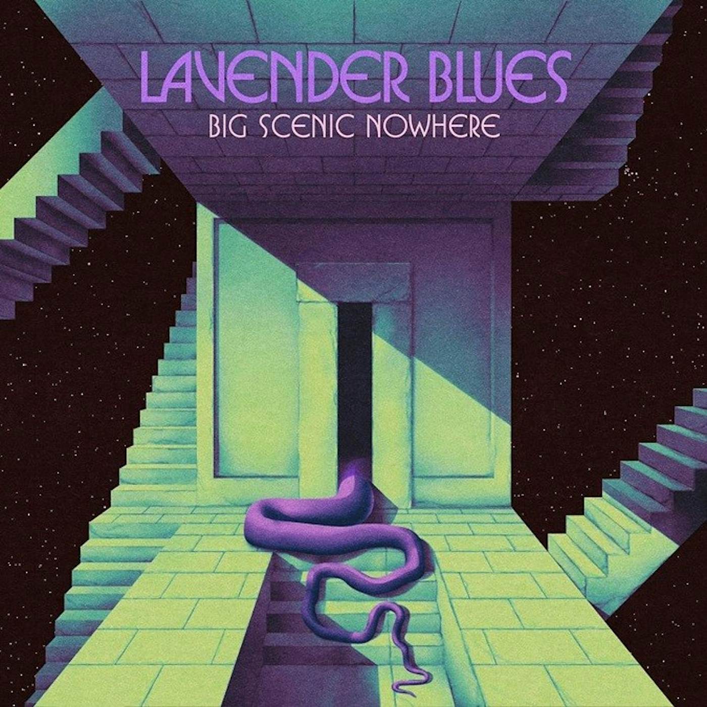 Big Scenic Nowhere LAVENDER BLUES (NEON GREEN VINYL) Vinyl Record