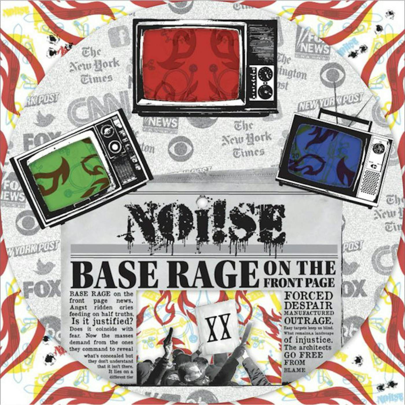 Noi!se Base Rage On The Front Page Vinyl Record