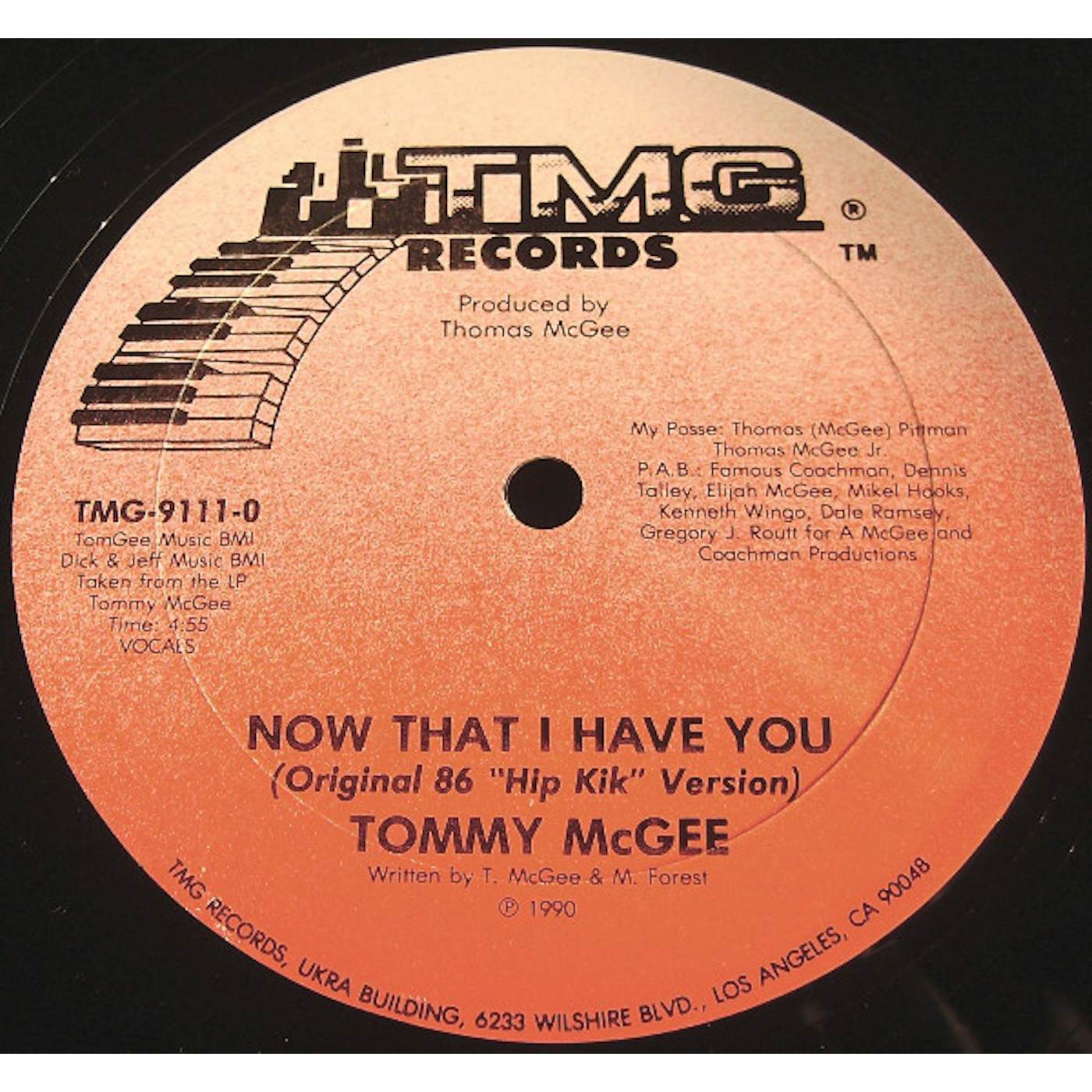Tommy Mcgee NOW THAT I HAVE YOU Vinyl Record