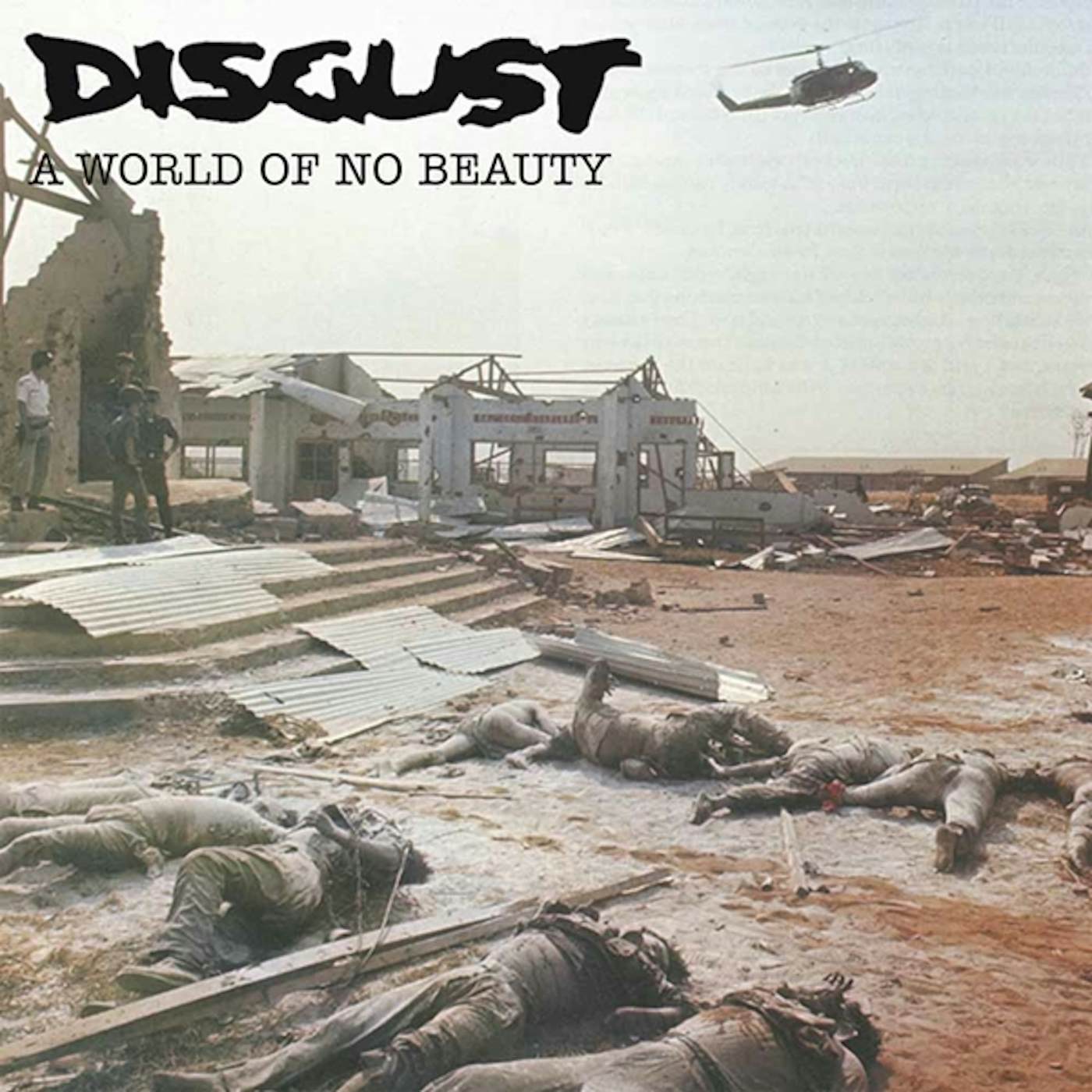 Disgust WORLD OF NO BEAUTY / THROWN INTO OBLIVION Vinyl Record