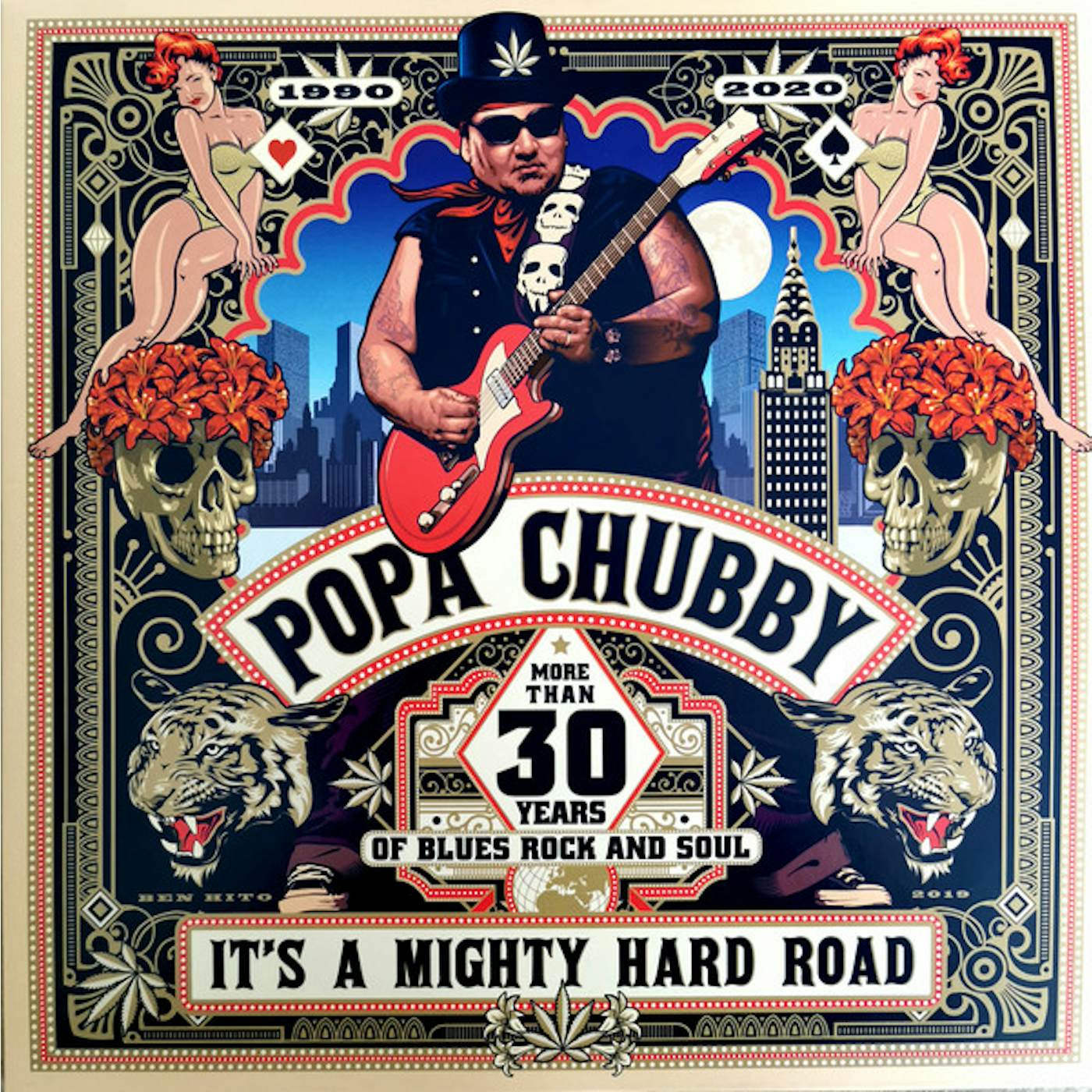 Popa Chubby ITS A MIGHTY HARD ROAD Vinyl Record
