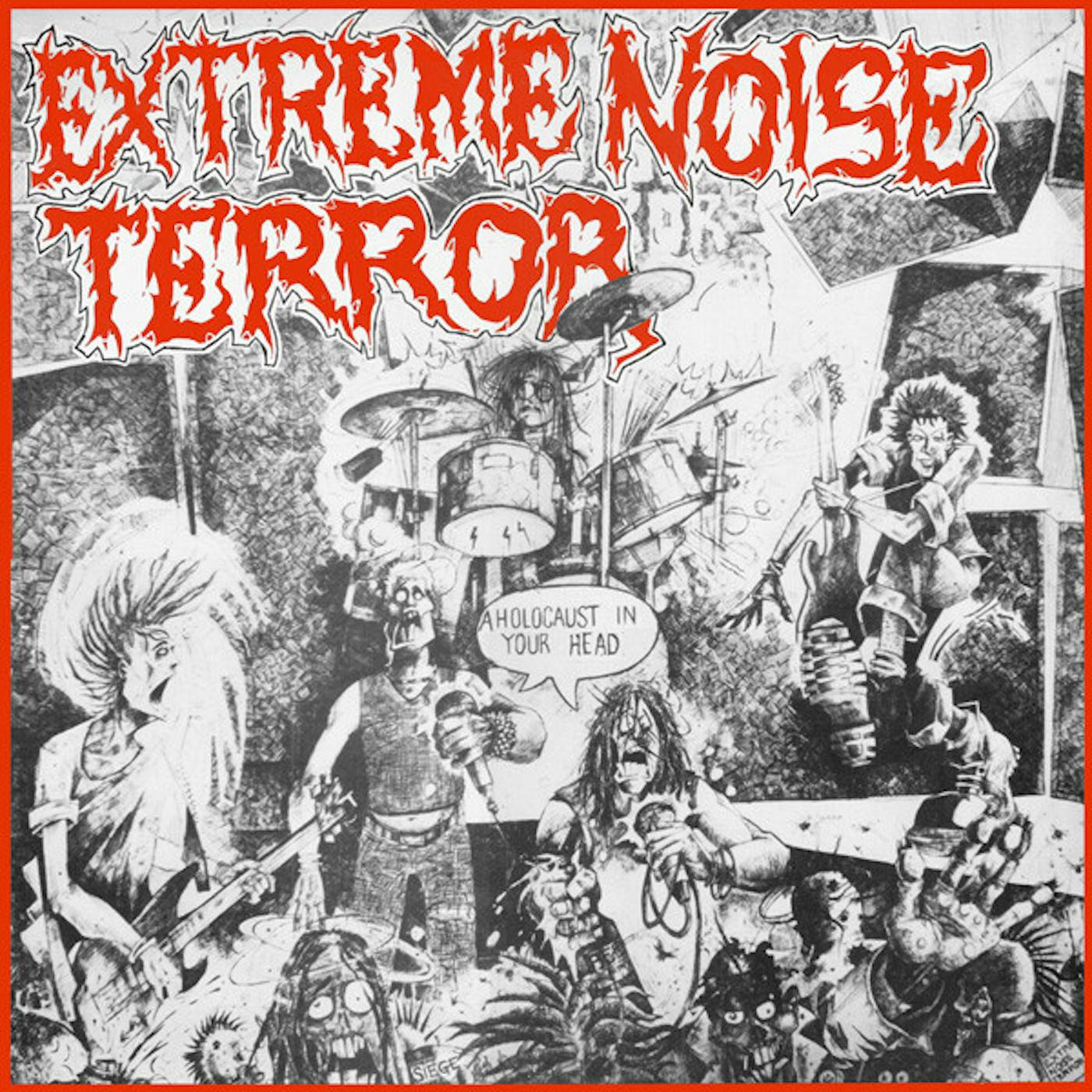 Extreme Noise Terror HOLOCAUST IN YOUR HEARD (WHITE VINYL/140G) Vinyl Record