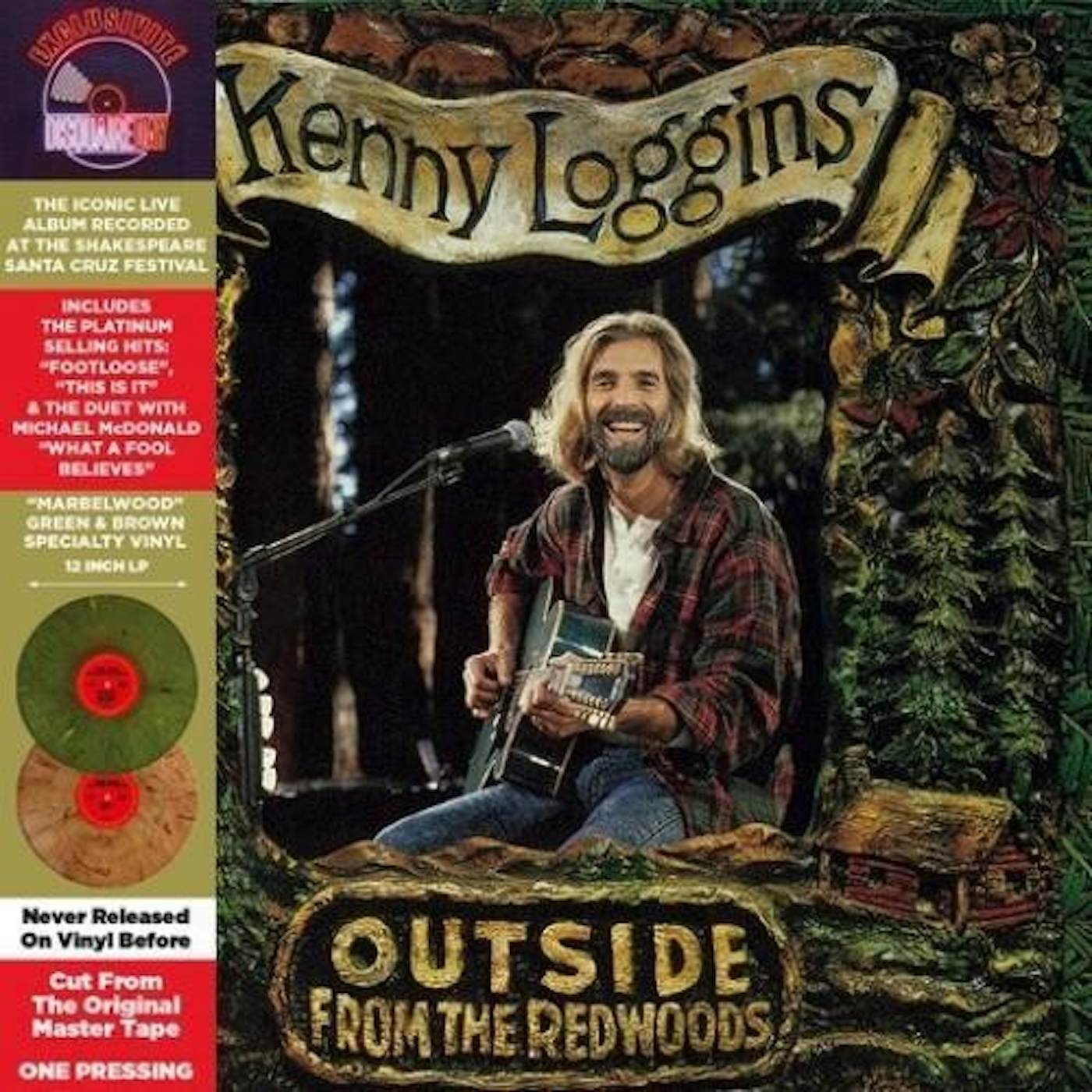 Kenny Loggins Outside From The Redwoods (Green & Brown) Vinyl Record