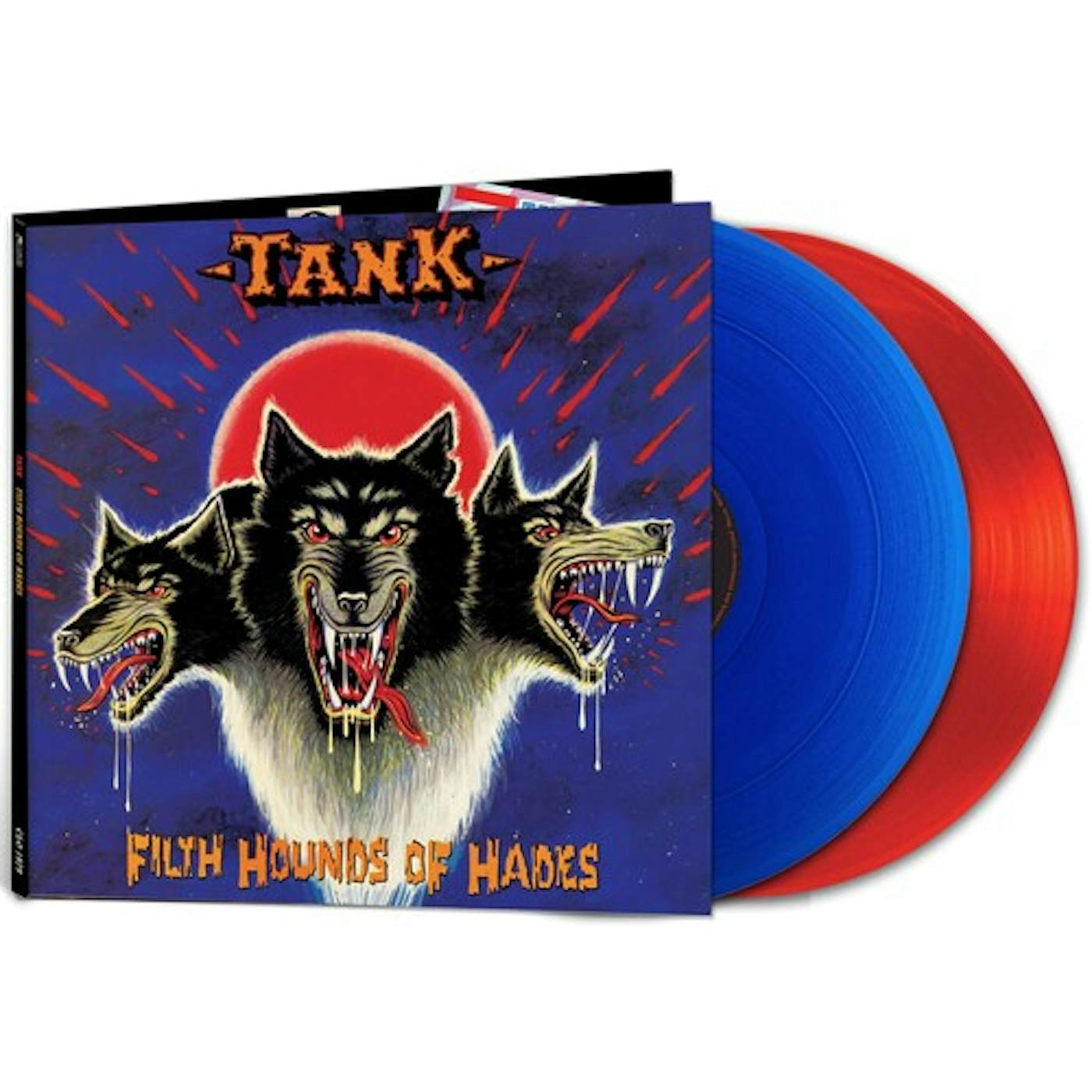 Tank FILTH HOUNDS OF HADES (RED & BLUE VINYL) Vinyl Record