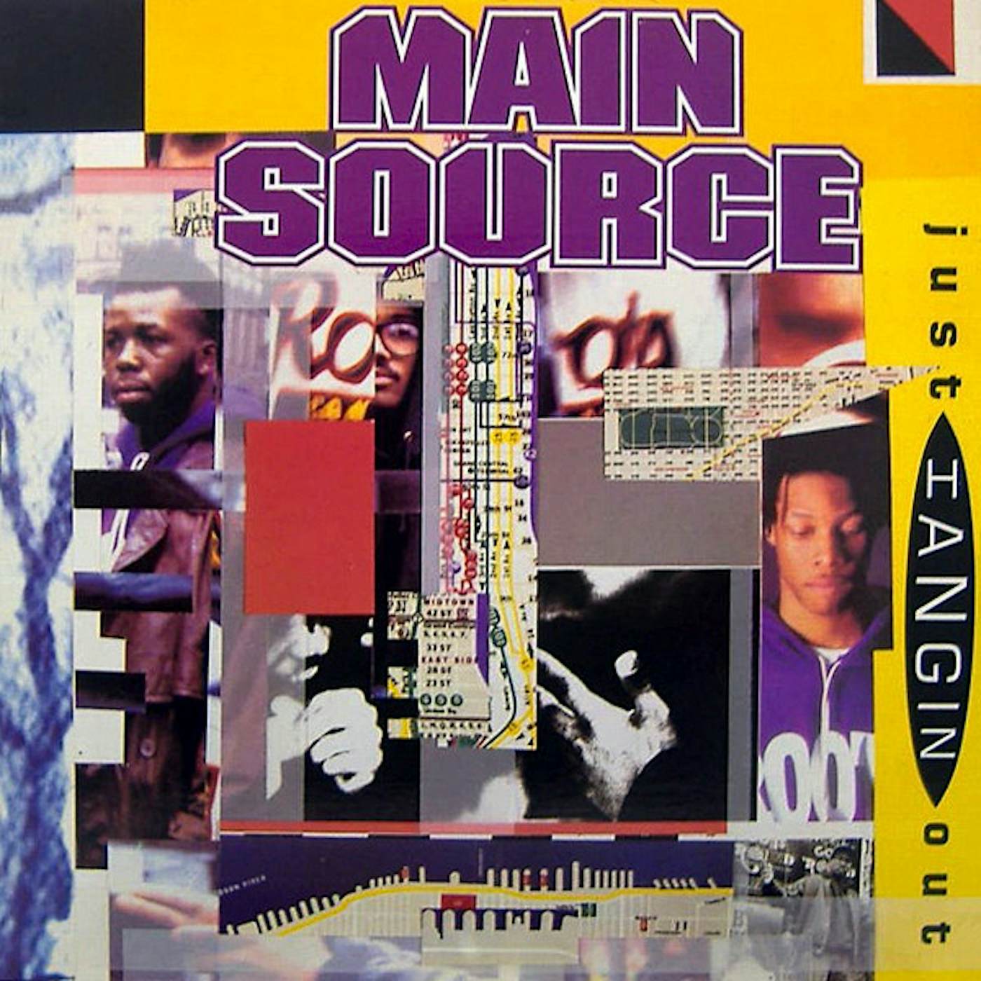 Main Source JUST HANGIN OUT / LIVE AT THE BBQ Vinyl Record