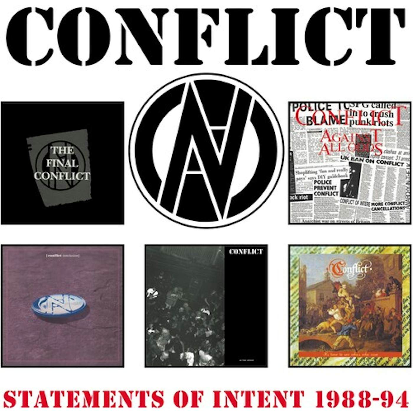 Conflict STATEMENTS OF INTENT 1988-1994 CD