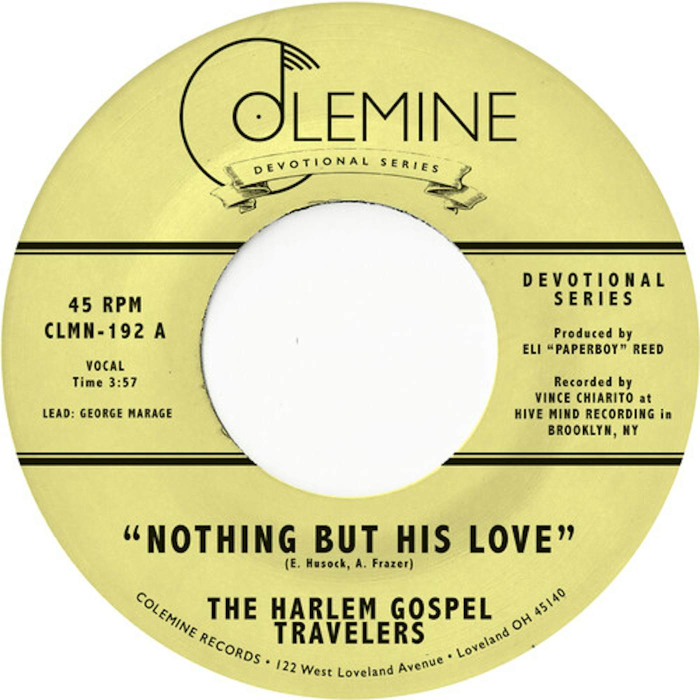 The Harlem Gospel Travelers Nothing But His Love Vinyl Record