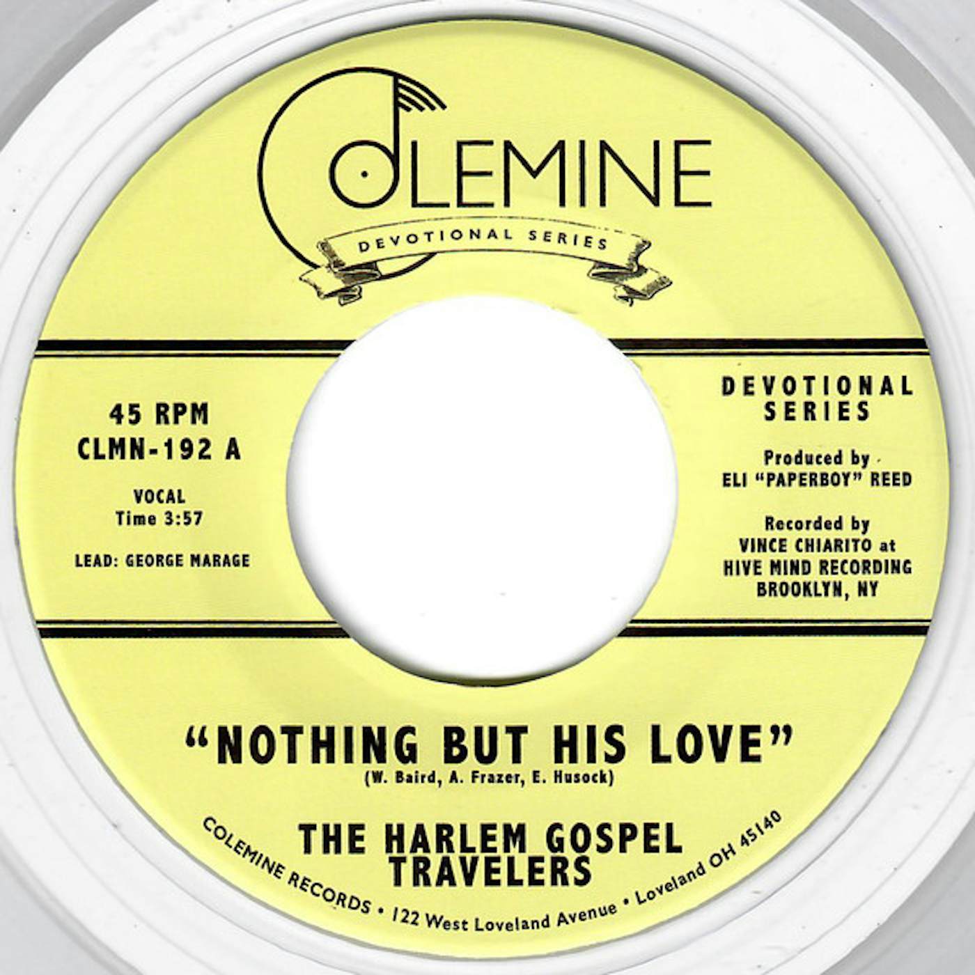 The Harlem Gospel Travelers Nothing But His Love Vinyl Record