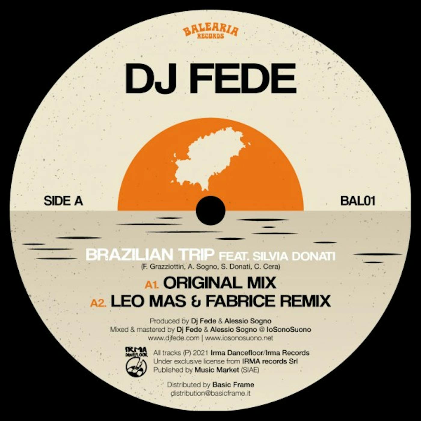 DJ Fede BRAZILIAN TRIP Vinyl Record