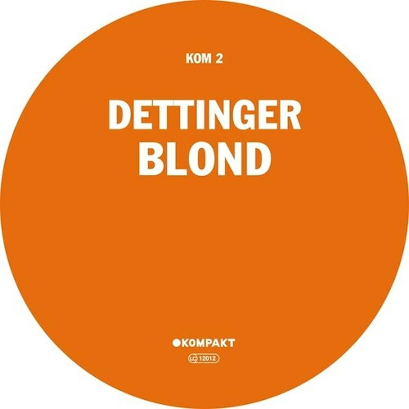 Dettinger Blond Vinyl Record