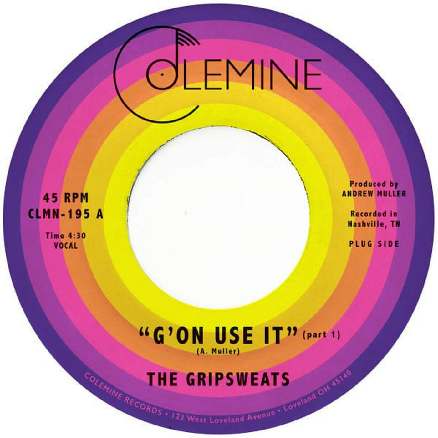 The Gripsweats G'on Use It Vinyl Record