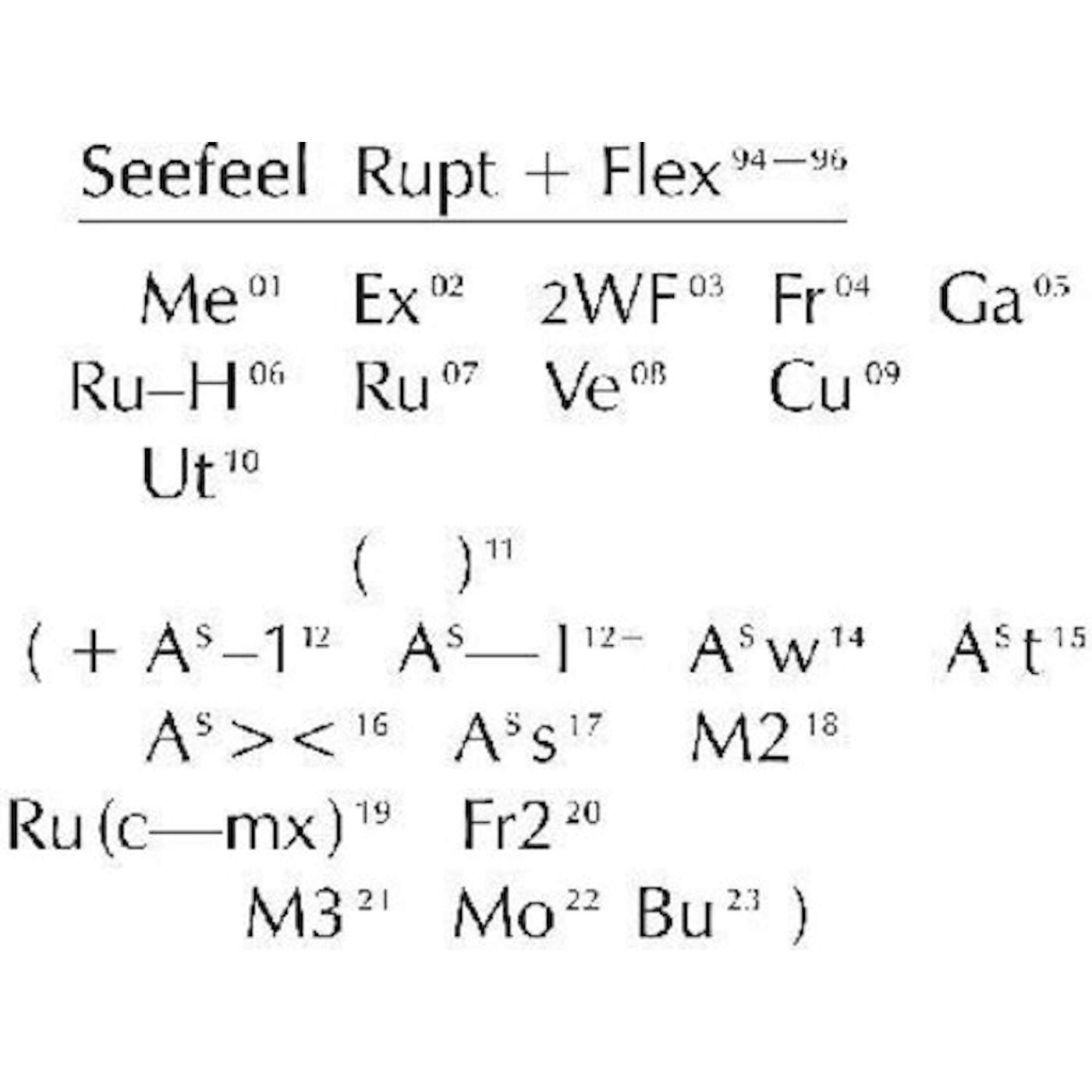 Seefeel RUPT & FLEX (1994-96) CD