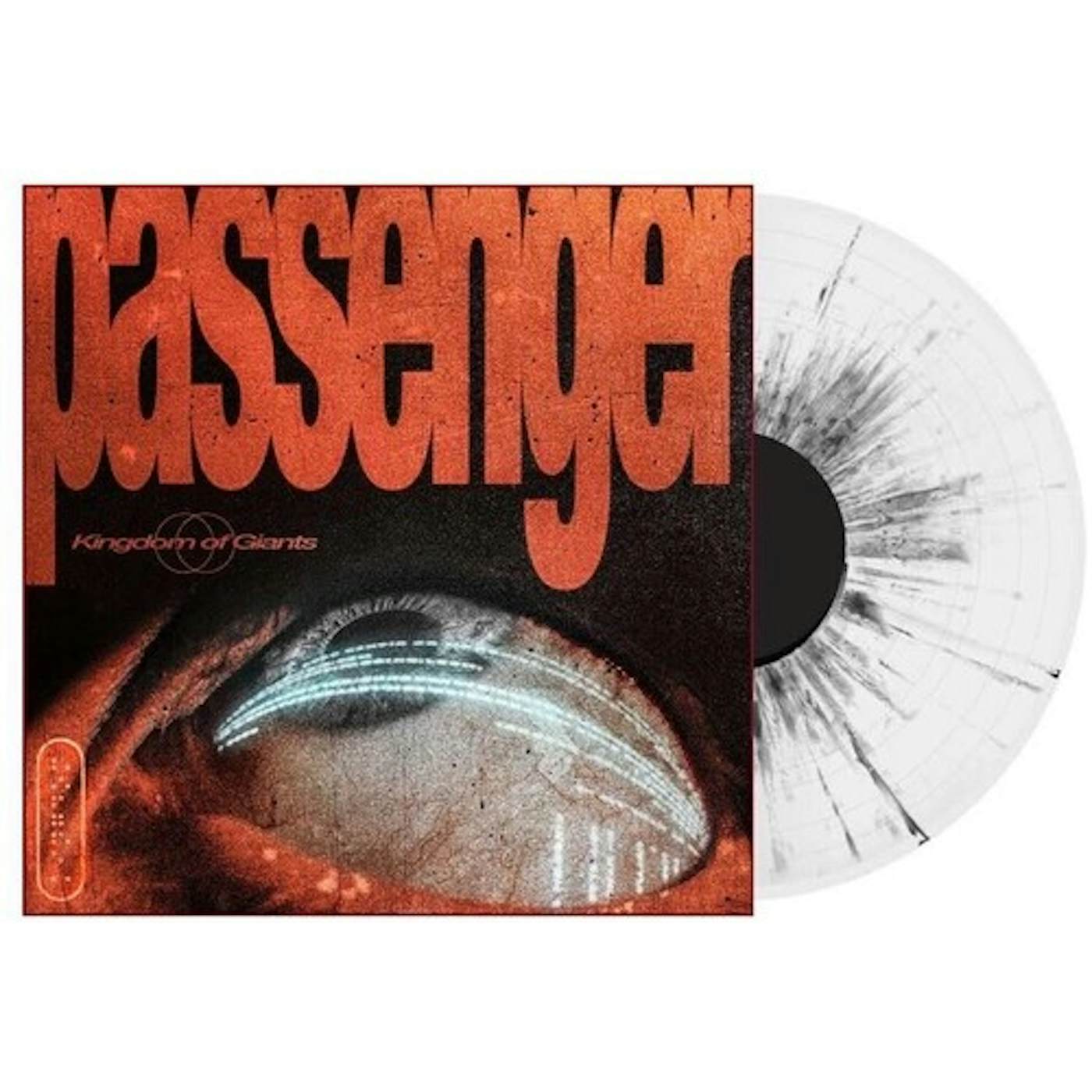 Kingdom Of Giants PASSENGER (WHITE WITH BLACK SPLATTER) Vinyl Record