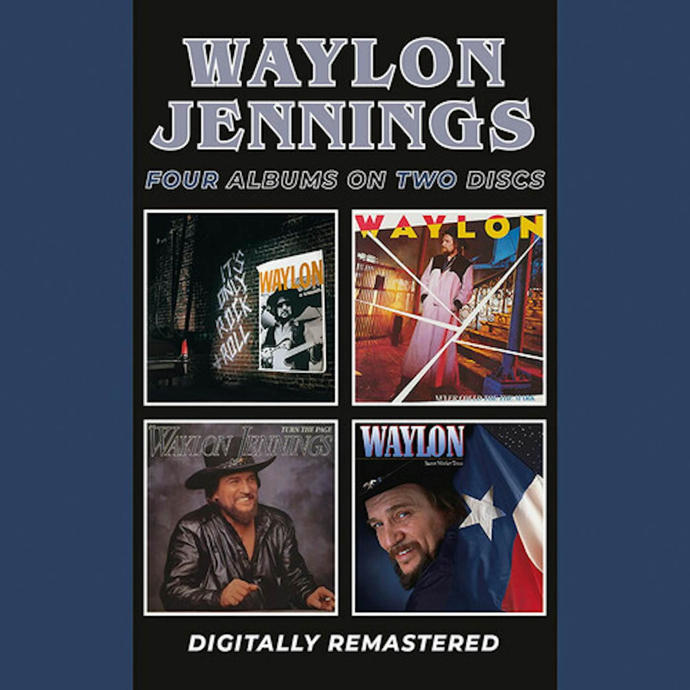 Waylon Jennings IT'S ONLY ROCK & ROLL / NEVER COULD TOE THE MARK CD
