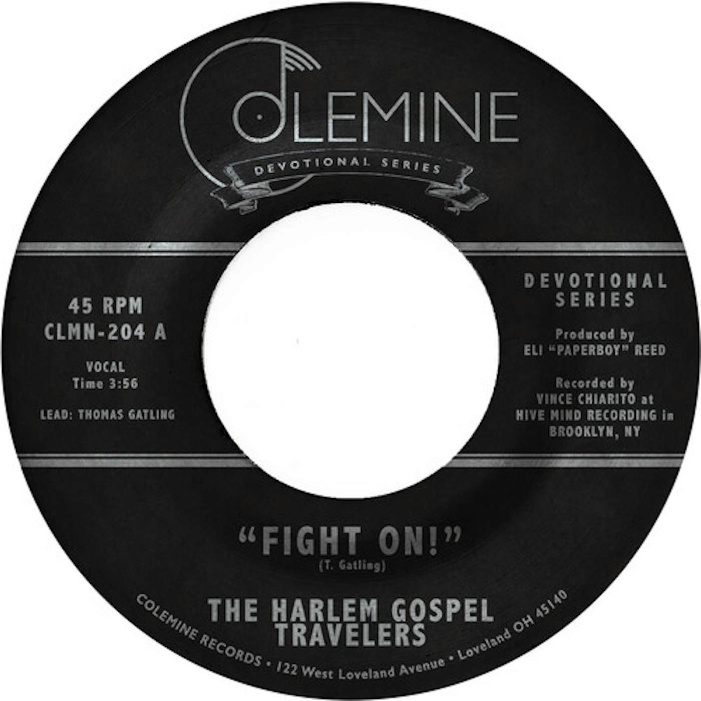 The Harlem Gospel Travelers FIGHT ON Vinyl Record