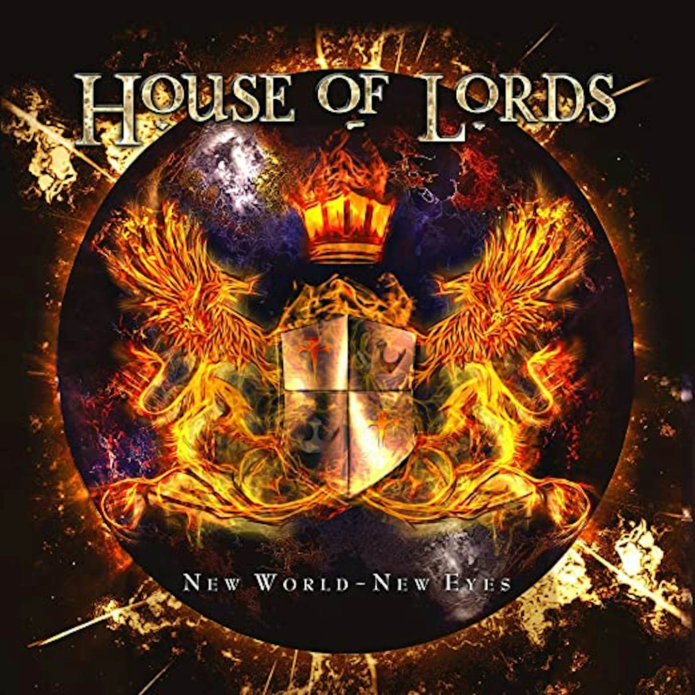 House Of Lords NEW WORLD – NEW EYES (ORANGE VINYL) Vinyl Record