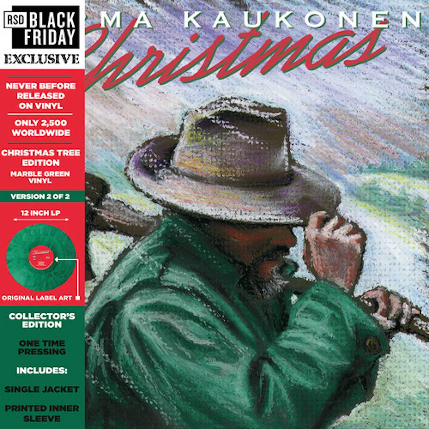 Jorma Kaukonen CHRISTMAS CHRISTMAS TREE EDITION (1 OF 2 V.) Vinyl Record