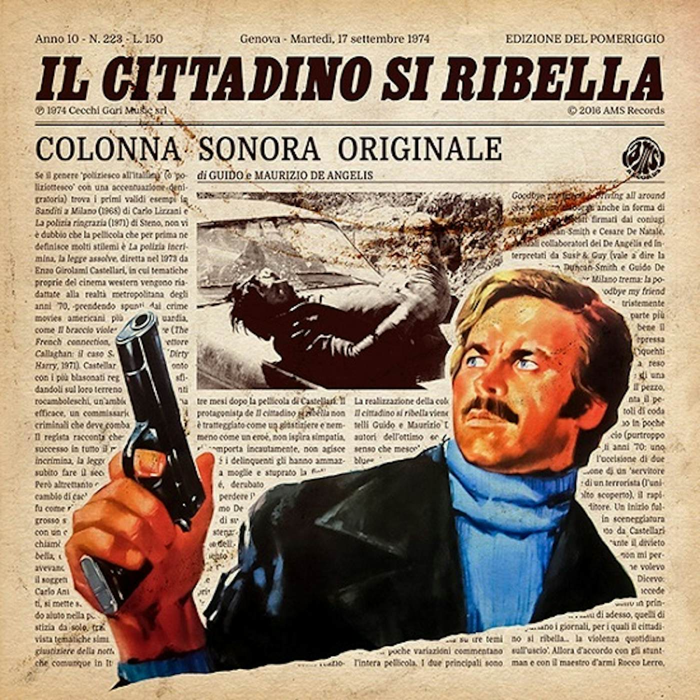 Guido & Maurizio De Angelis IL CITTADINO SI RIBELLA / Original Soundtrack Vinyl Record