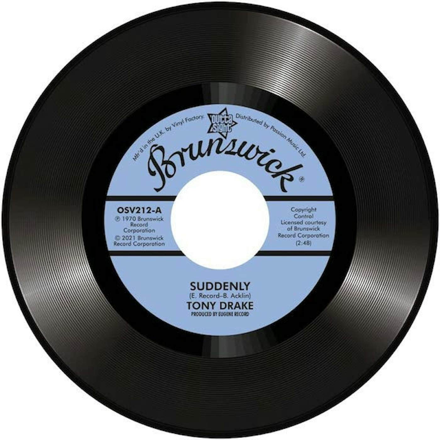 Tony Drake Suddenly / My Baby's Gone Vinyl Record
