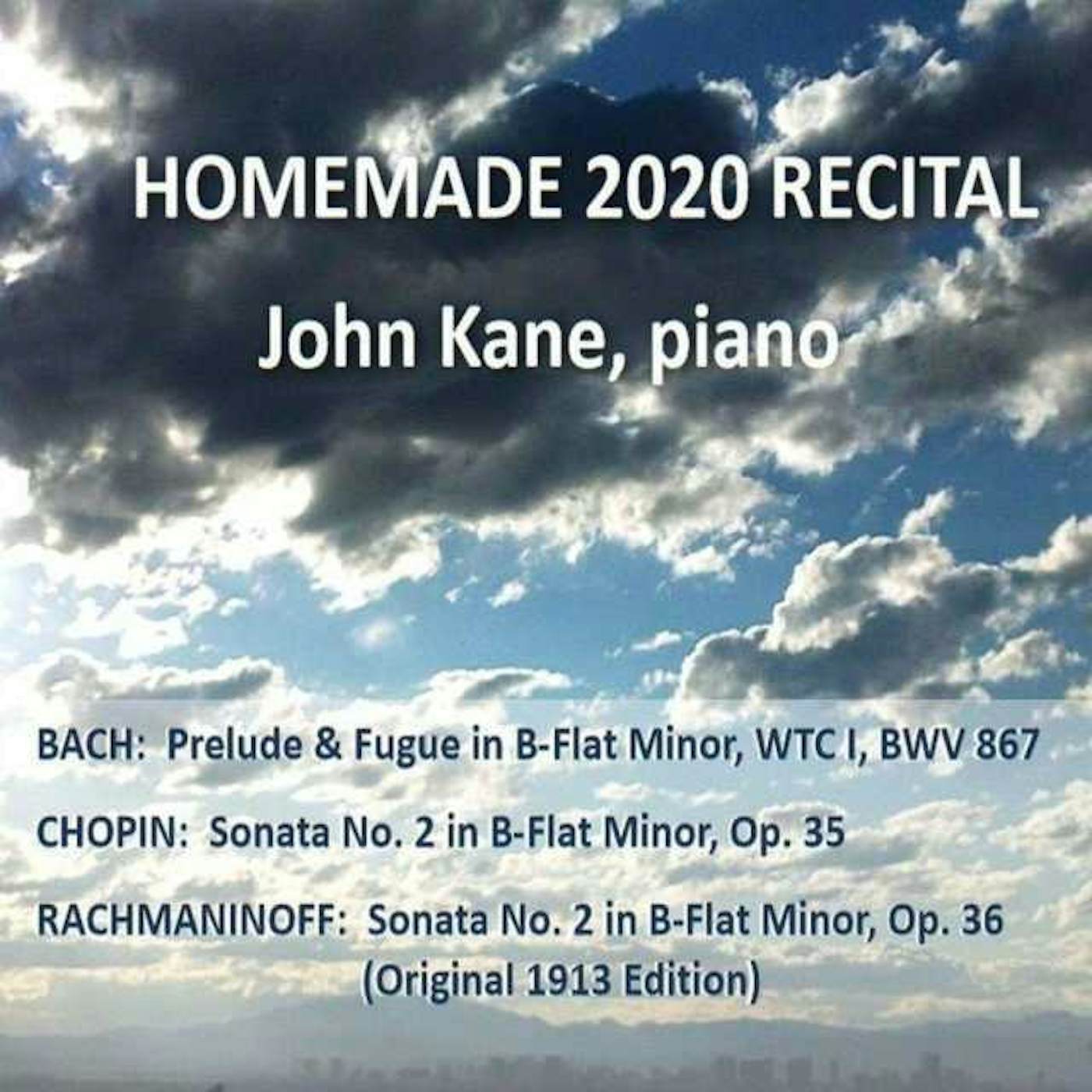 John Kane HOMEMADE 2020 RECITAL CD