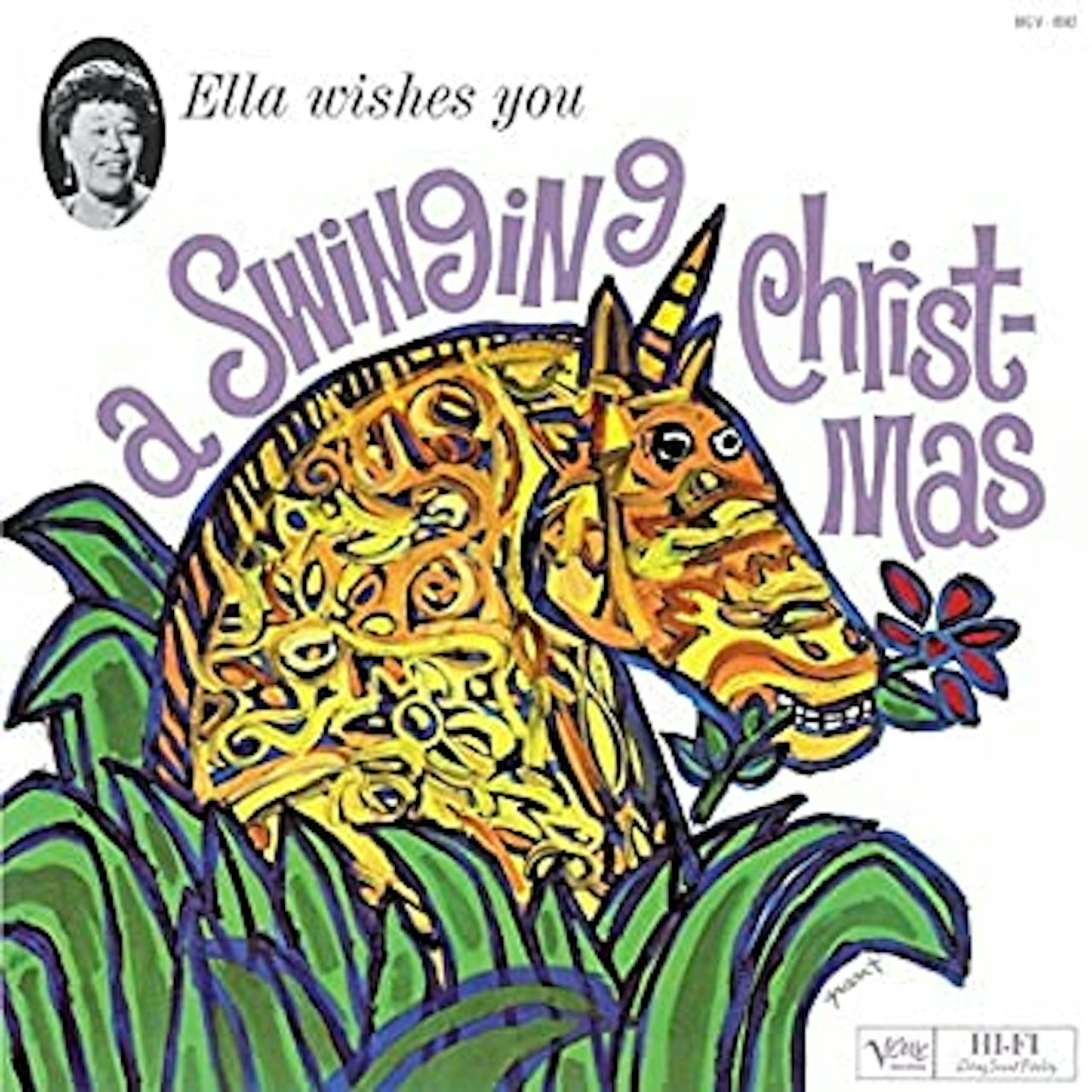 Ella Fitzgerald WISHES YOU A SWINGING CHRISTMAS Vinyl Record