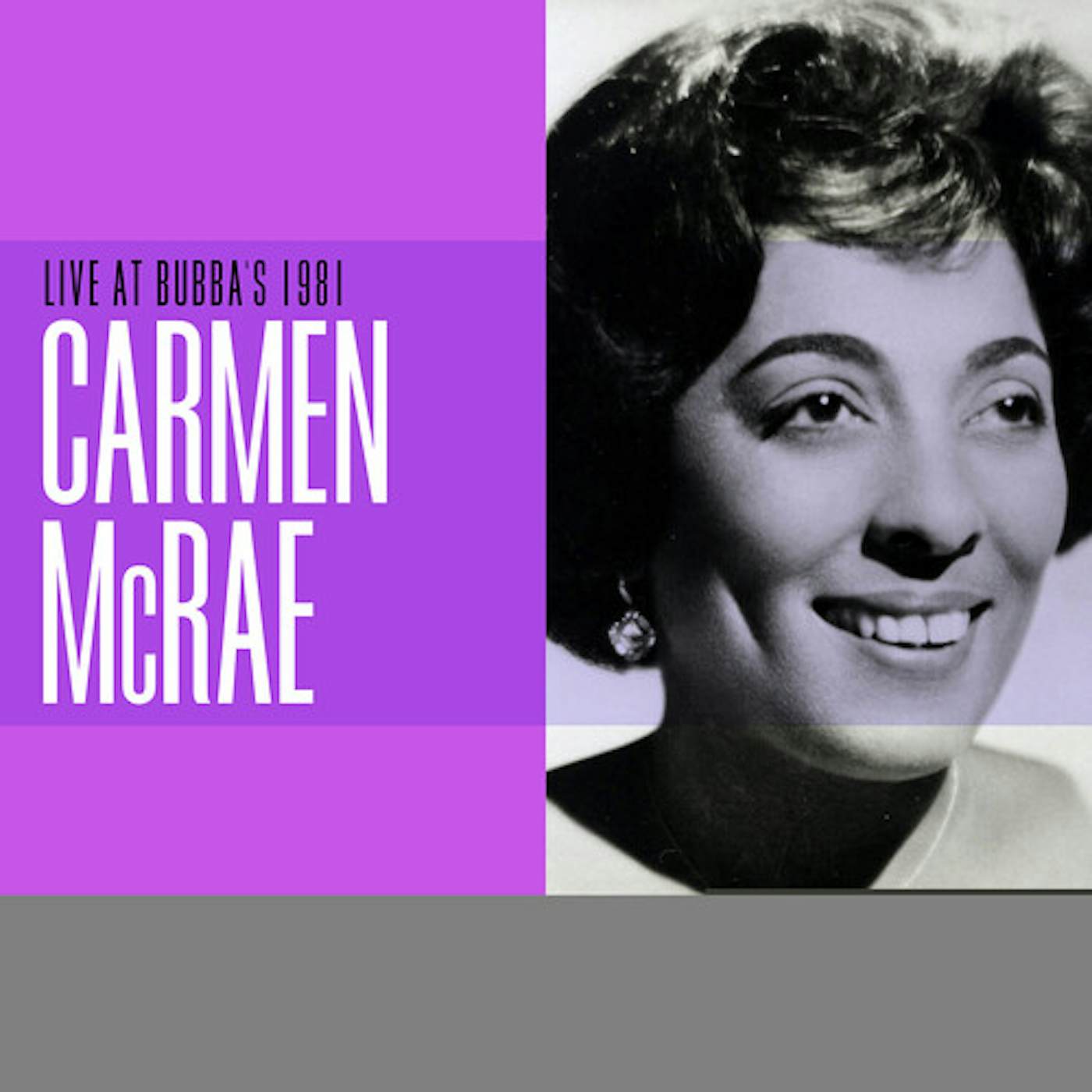 Carmen McRae LIVE AT BUBBA'S 1981 CD