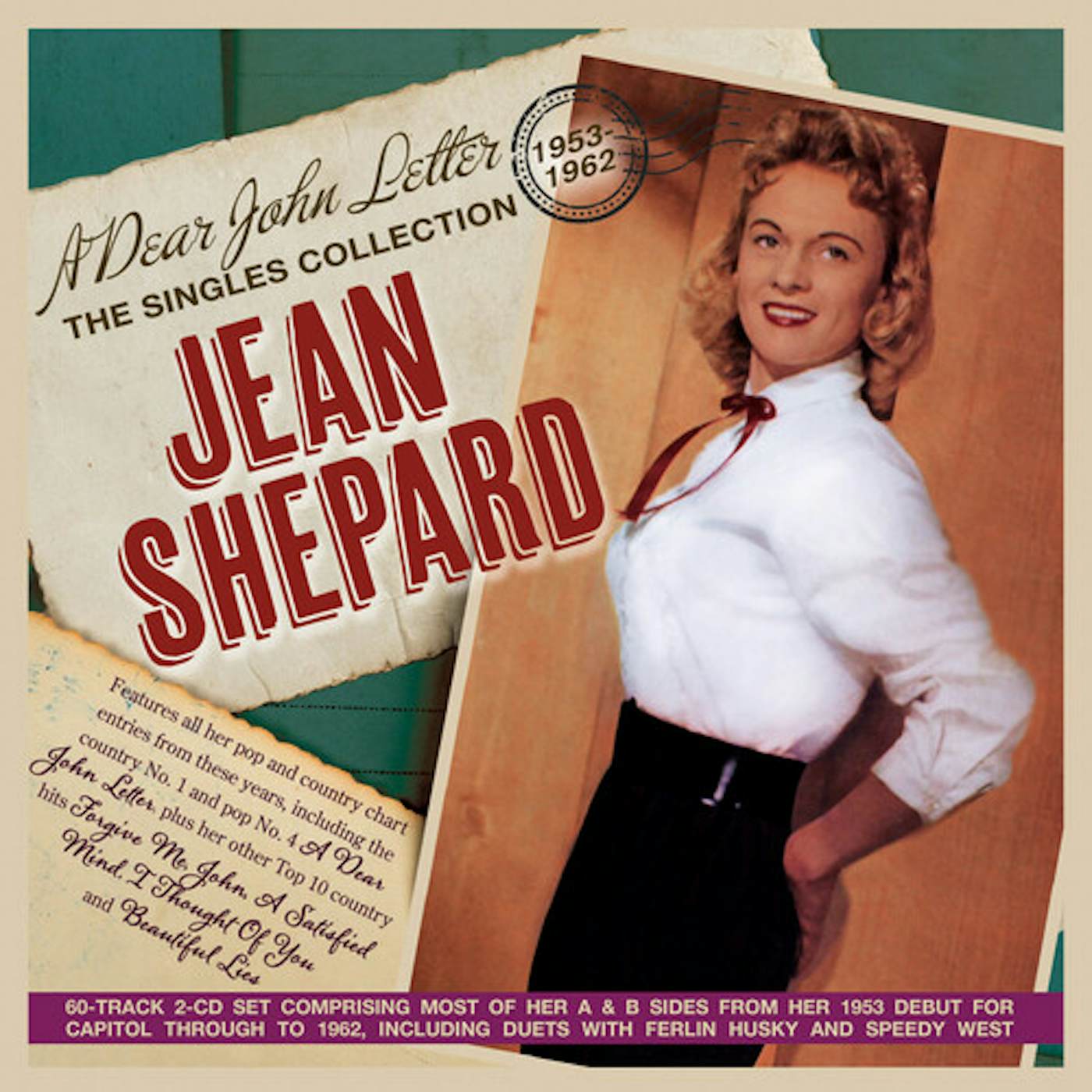 Jean Shepard DEAR JOHN LETTER:THE SINGLES COLLECTION 1953-62 CD
