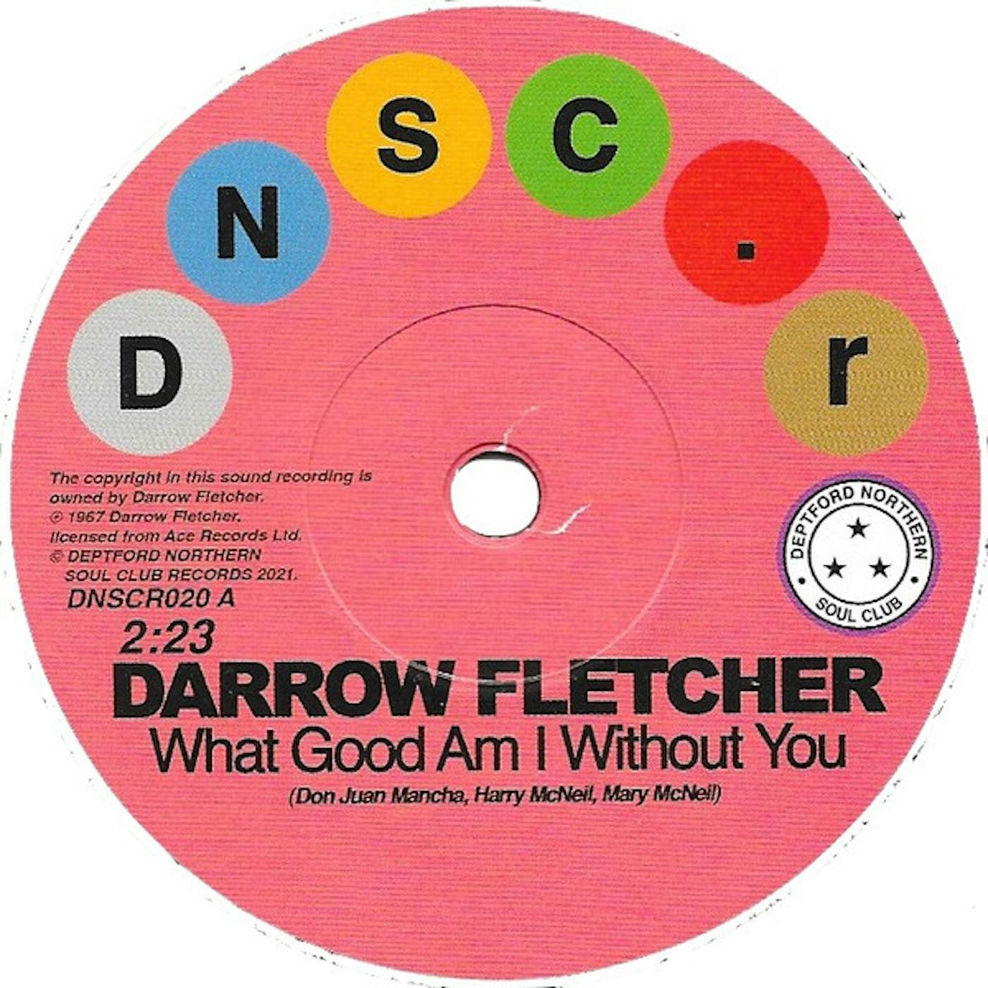 Darrow Fletcher WHAT GOOD AM I WITHOUT YOU / THAT CERTAIN LITTLE Vinyl Record