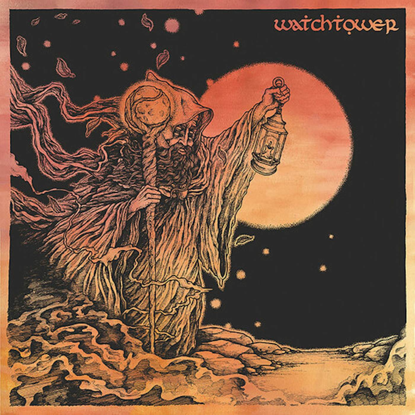 Watchtower RADIANT MOON (MILKY CLEAR / CLASSIC BLACK COLOR) Vinyl Record