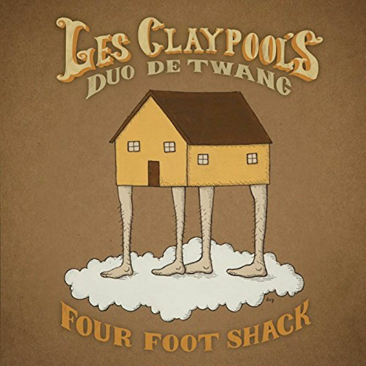 Les Claypool's Duo De Twang FOUR FOOT SHACK (GOLD NUGGET VINYL/2LP) Vinyl Record