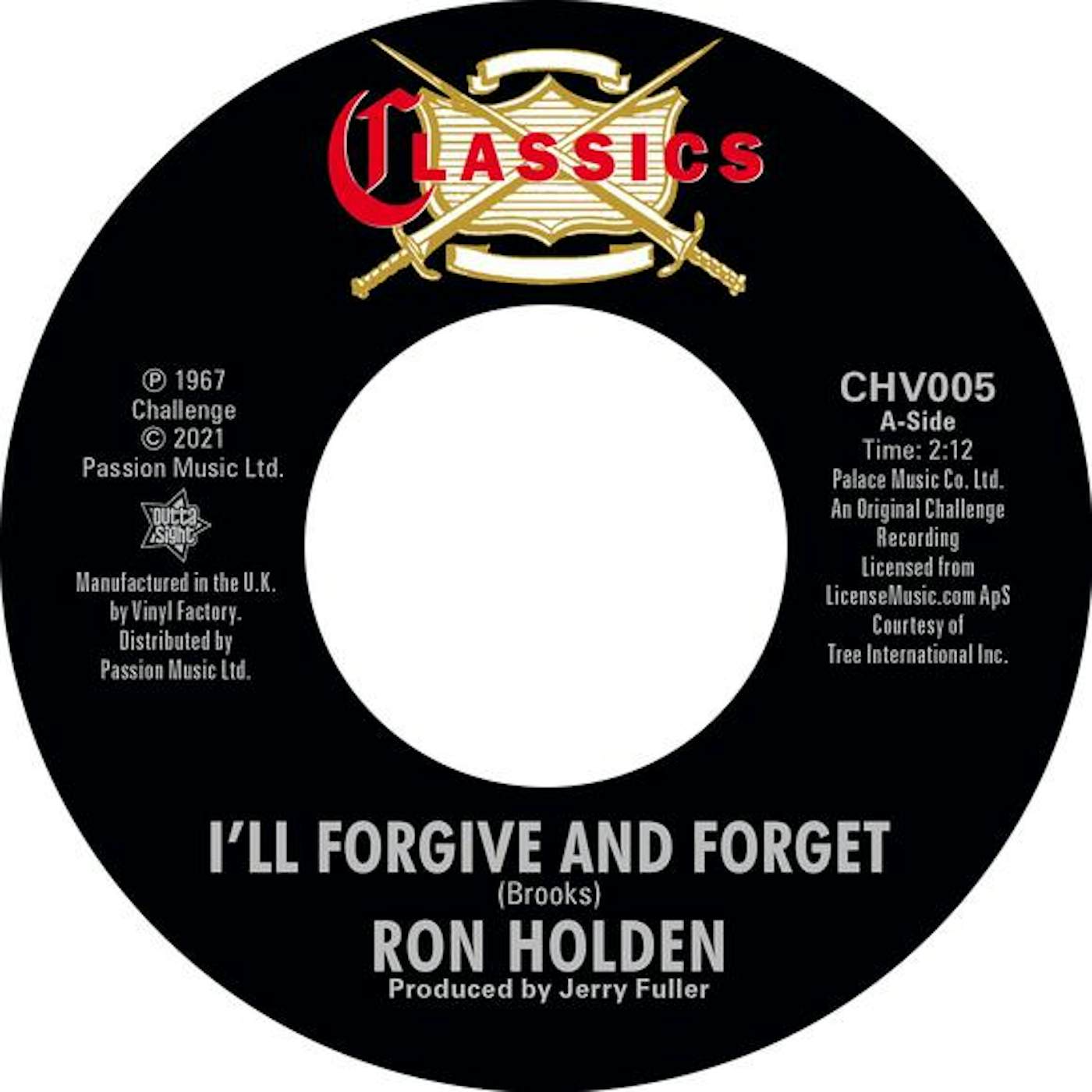 Ron Holden I'll Forgive And Forget / Double Life Vinyl Record
