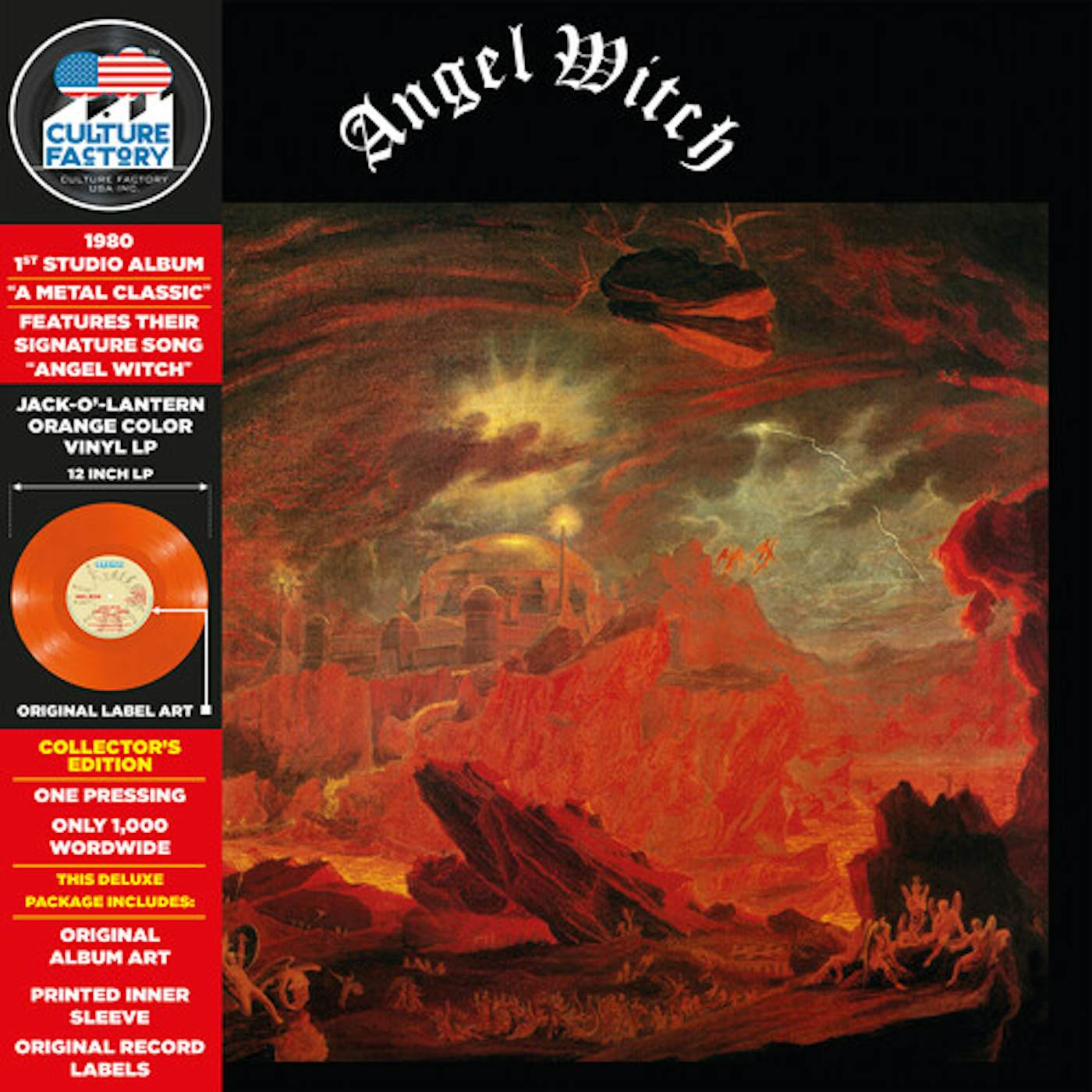  Angel Witch (Jack-o'-Lantern Orange) Vinyl Record